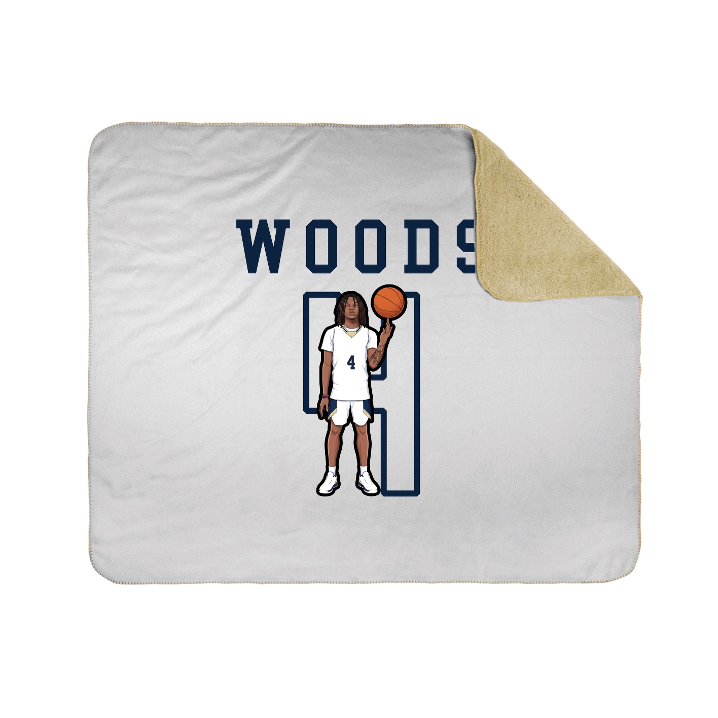 Throw Blanket — Shirsey in White