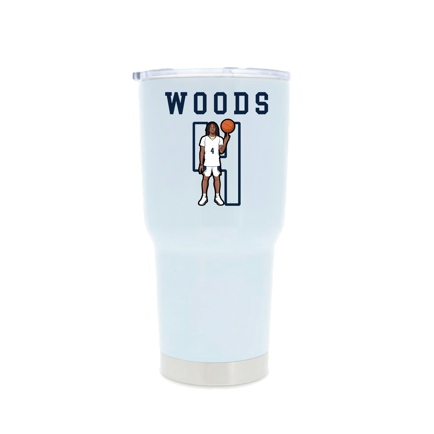 30oz Stainless Steel Tumbler — Shirsey in White