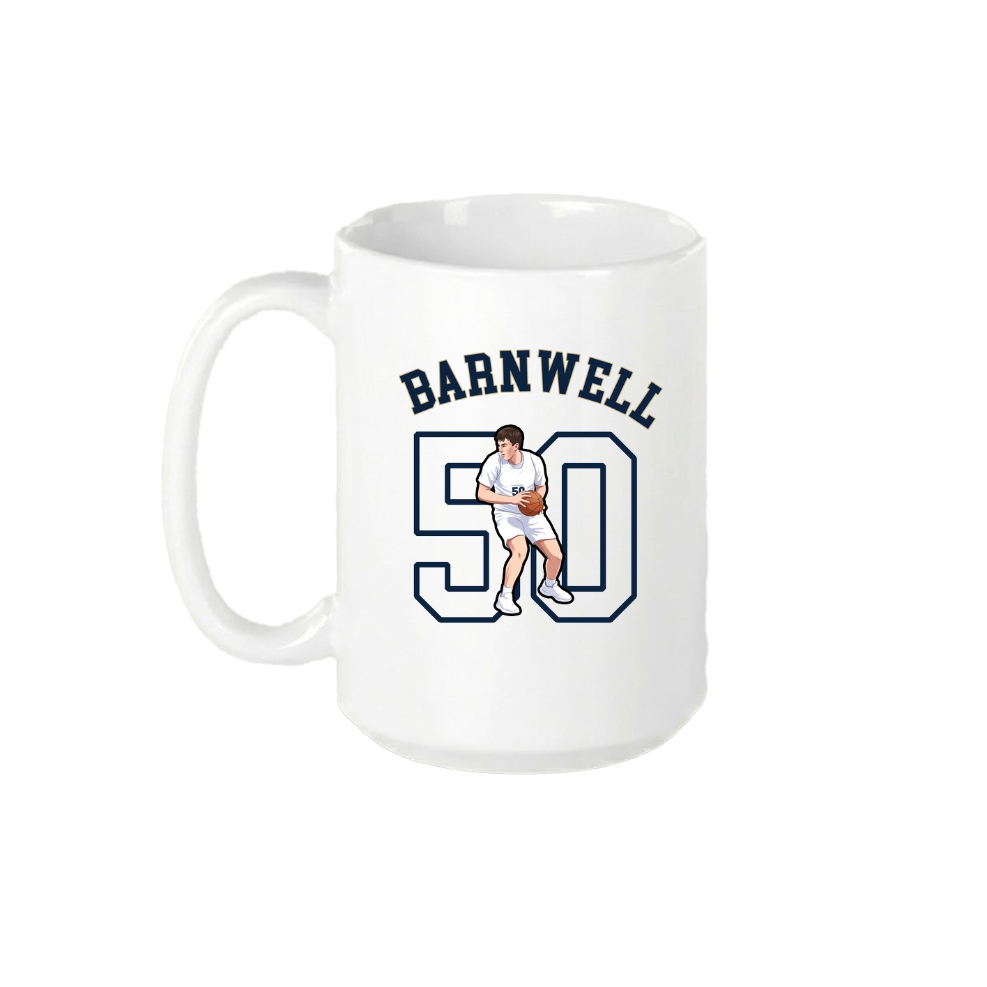 15oz Coffee Mug — Shirsey Arch in White