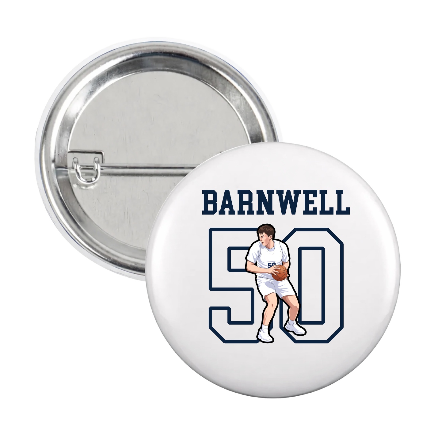 Game Day Button — Shirsey in White