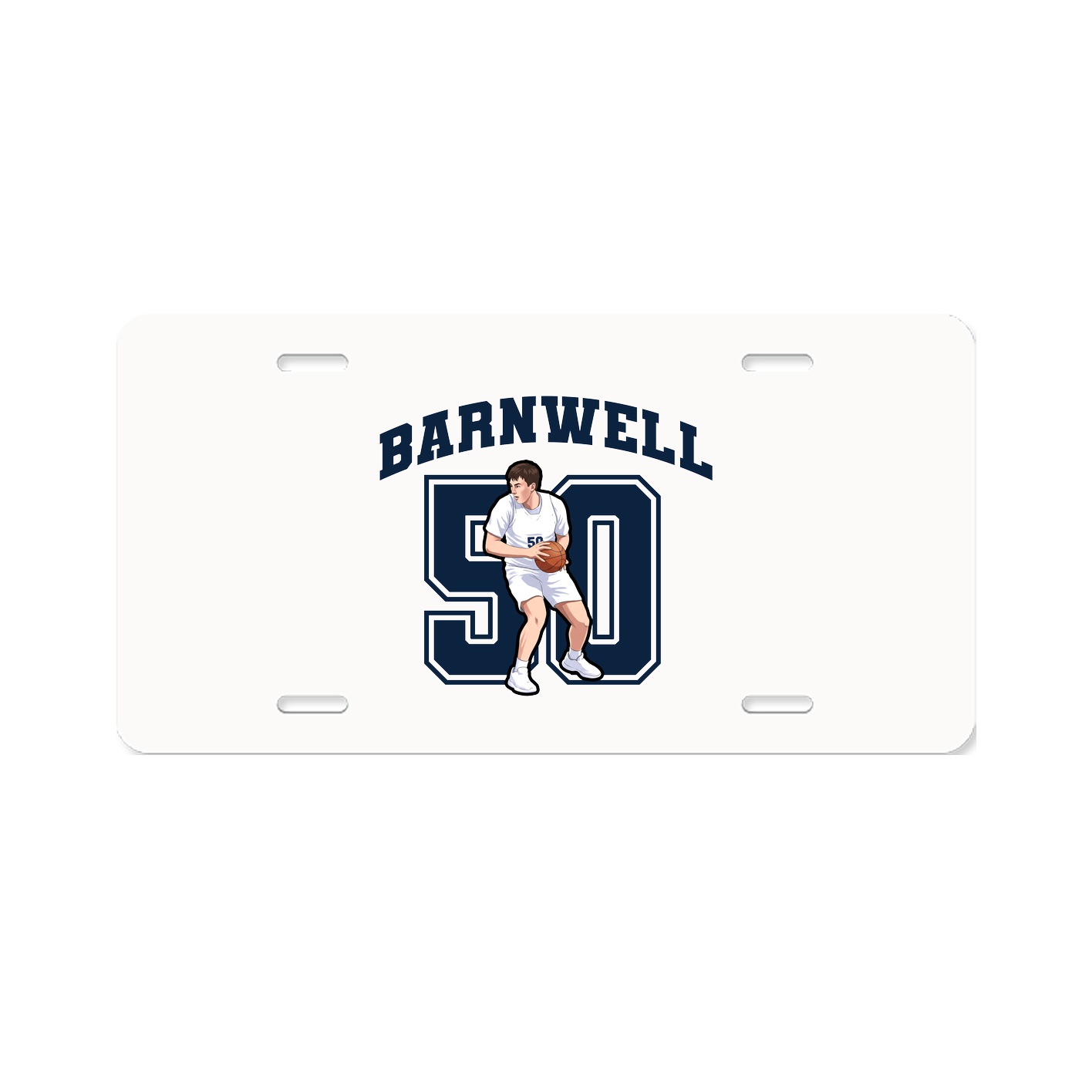 License Plate — Number in Classic