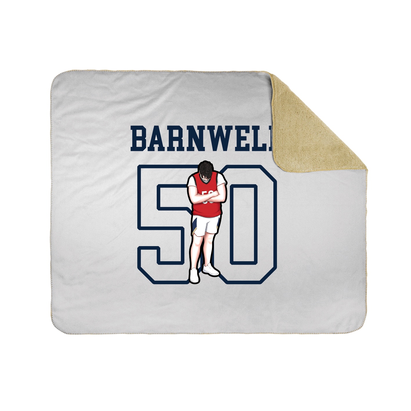 Throw Blanket — Shirsey in White