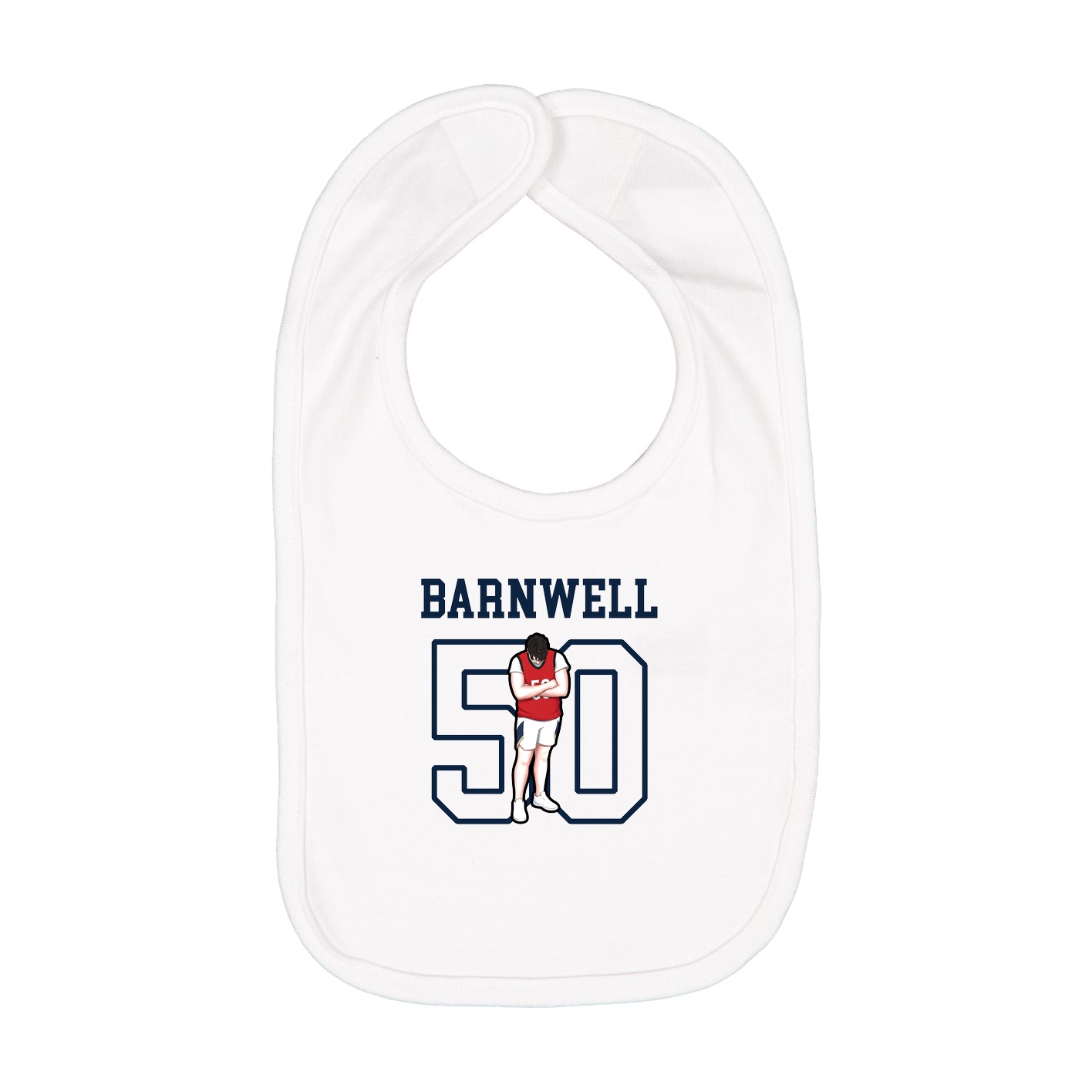 Infant Bib — Shirsey in White