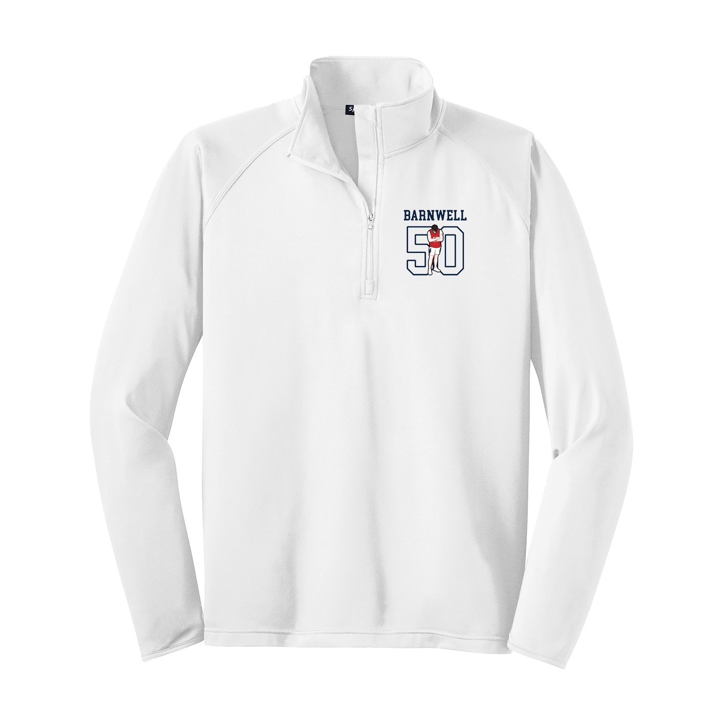 Q-Zip Pullover — Shirsey in White