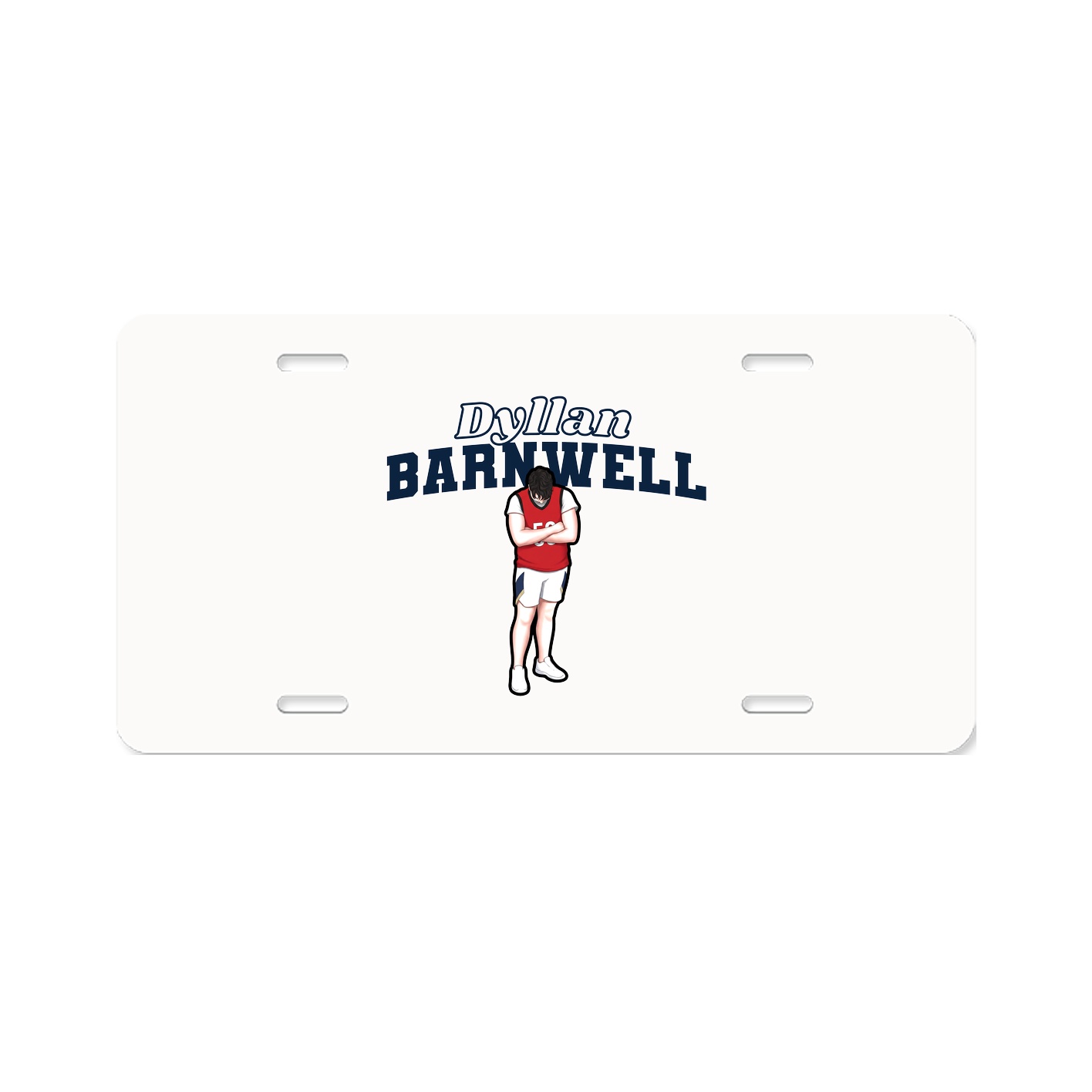License Plate — Name Arch in Classic