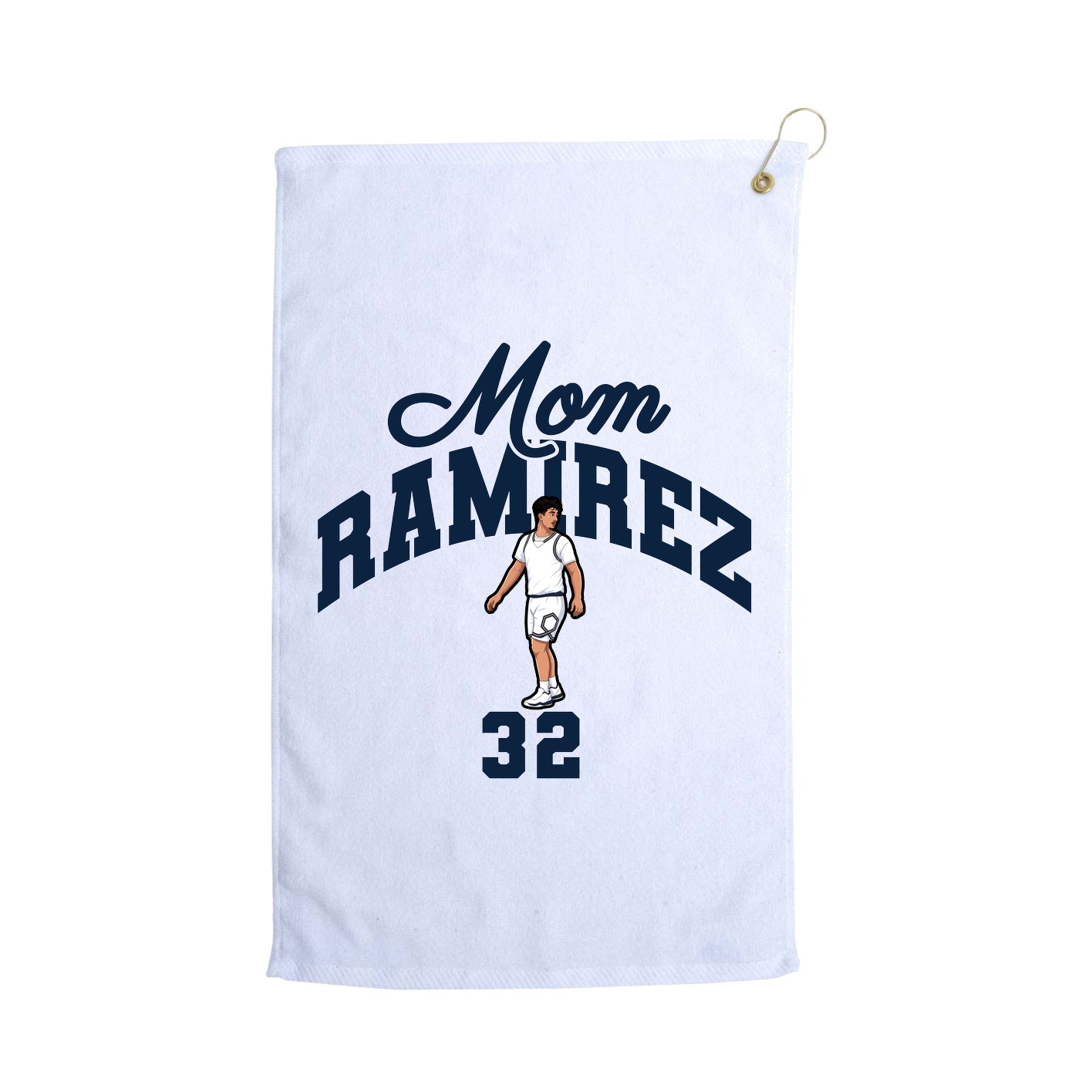 Golf Towel — Mothers Day Arch in White