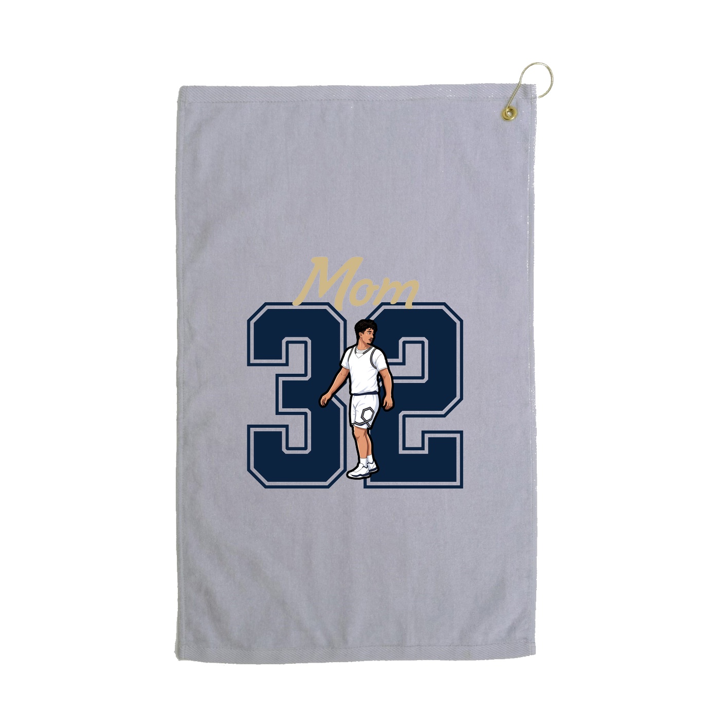 Golf Towel — Mothers Day Shirsey in Grey