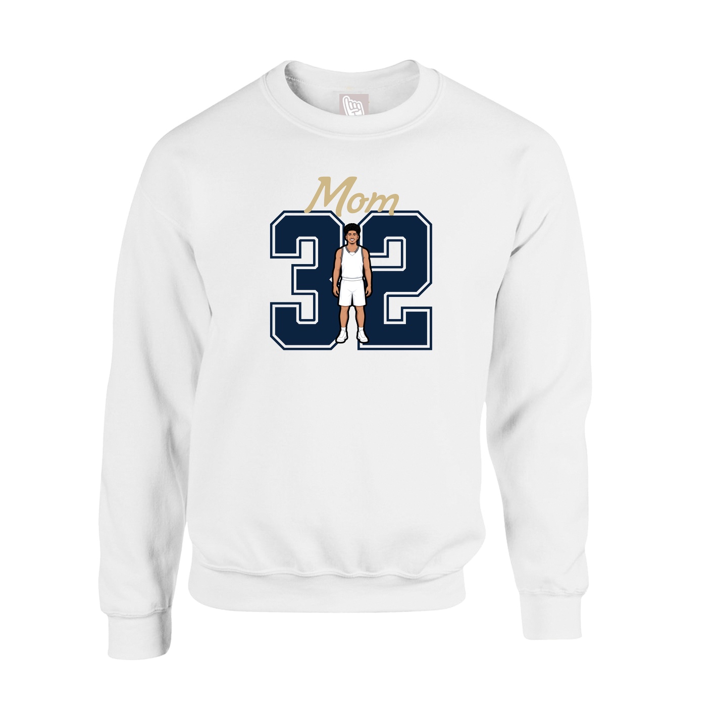 Fleece Crew — Mothers Day Shirsey in White