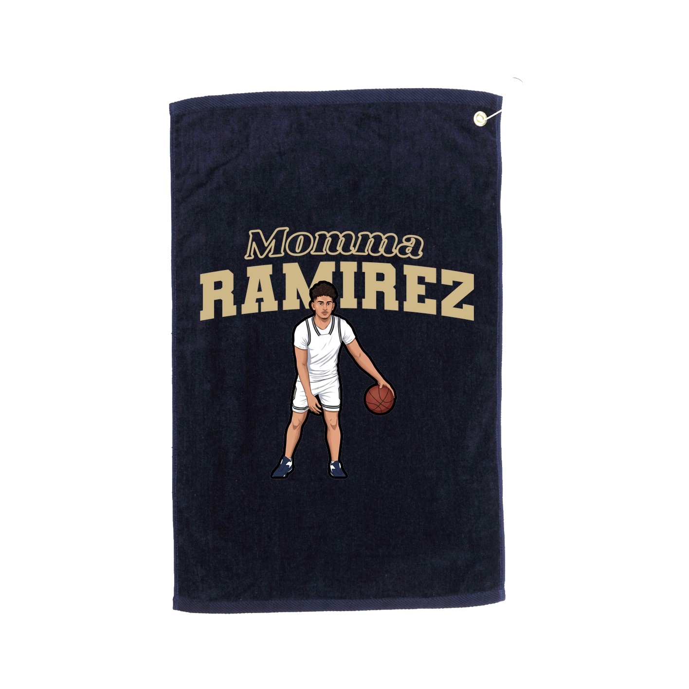 Golf Towel — Mothers Day Block in Navy