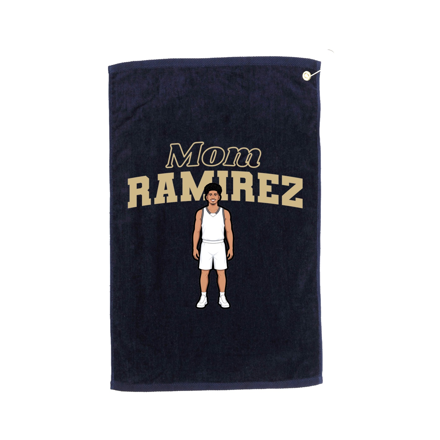 Golf Towel — Mothers Day Block in Navy