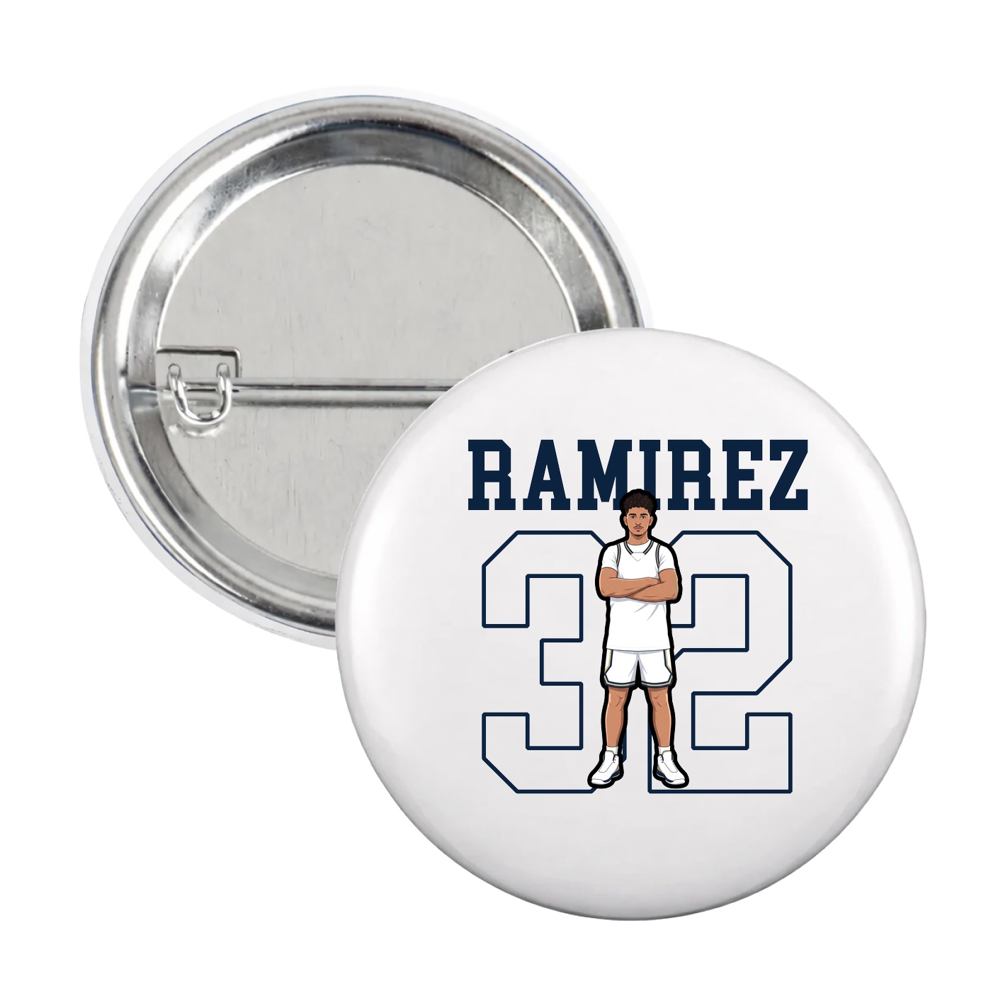 Game Day Button — Shirsey in White