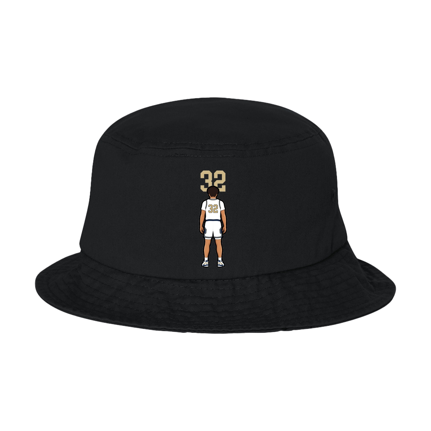 Bucket Cap — Number Top in Black