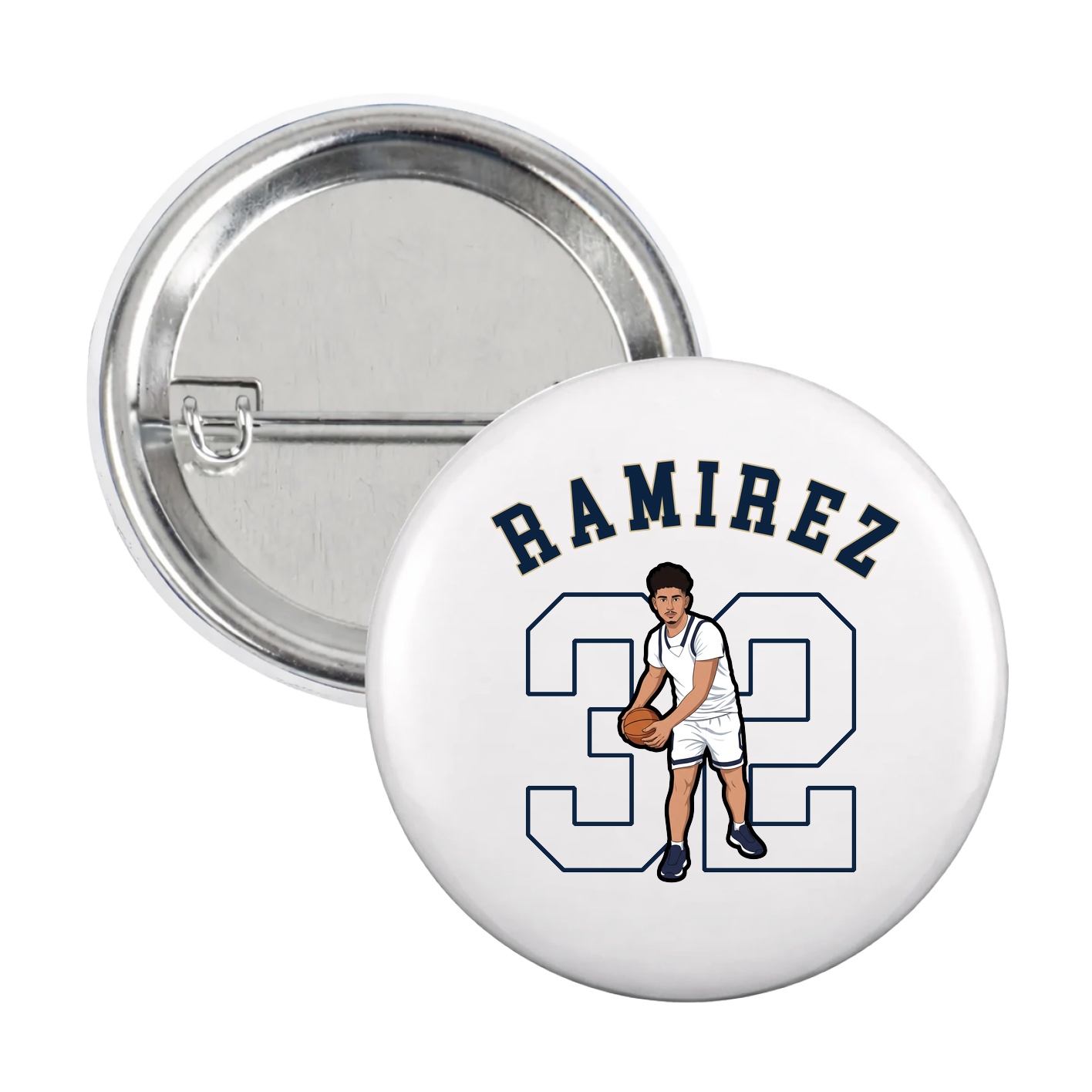 Game Day Button — Shirsey Arch in White