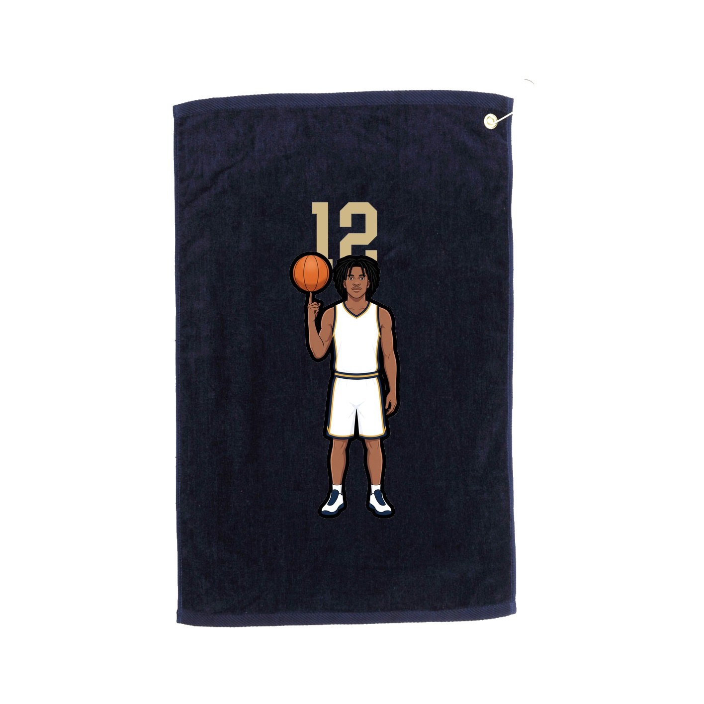 Golf Towel — Number Top in Navy