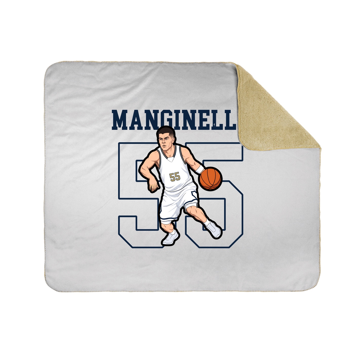 50x60 Sherpa Lined Throw Blanket