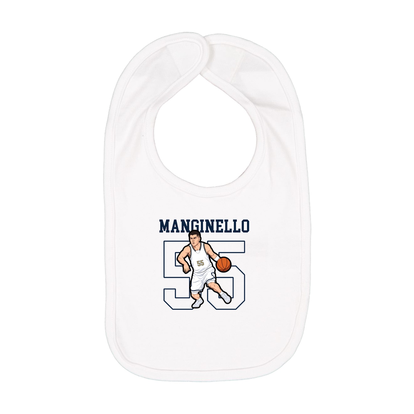 Infant Bib — Shirsey in White