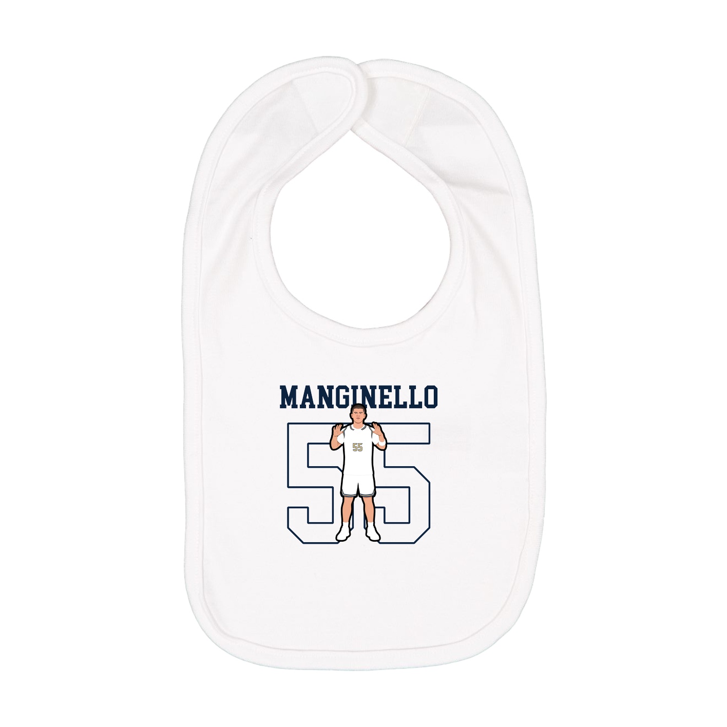 Infant Bib — Shirsey in White