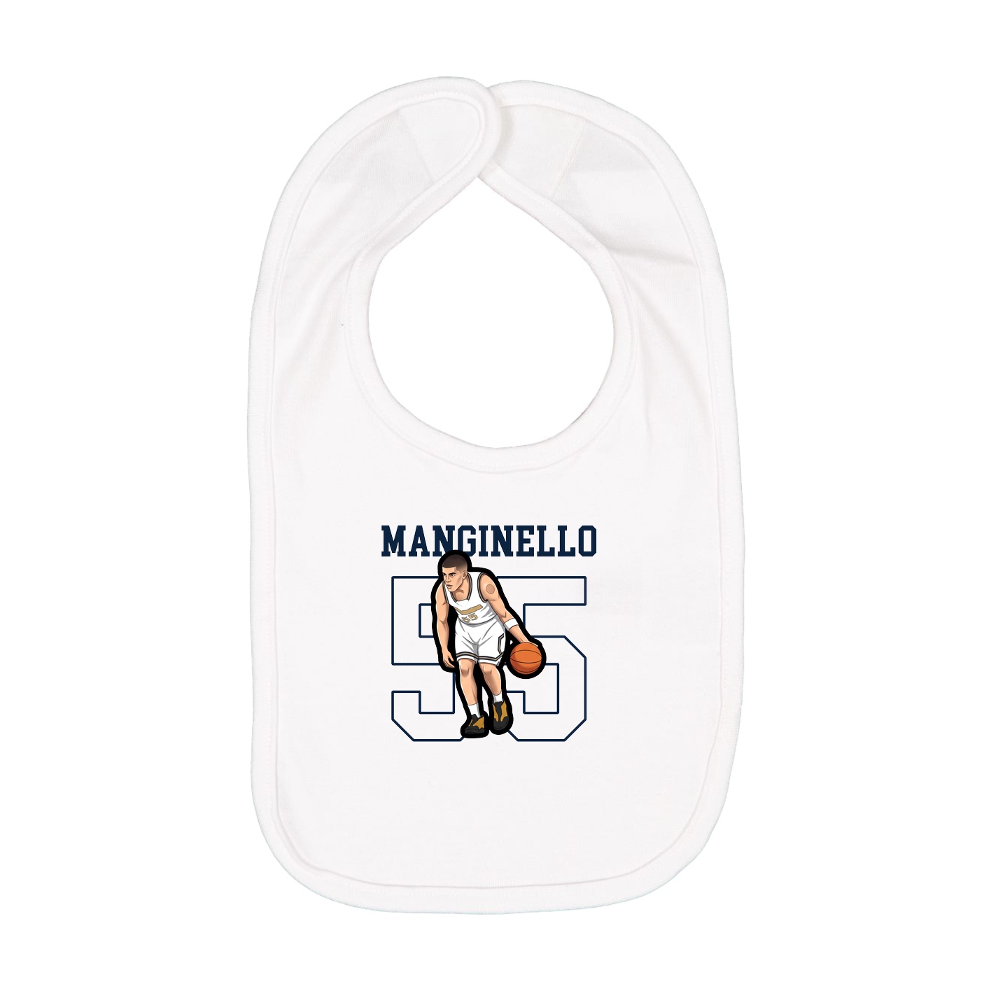 Infant Bib — Shirsey in White