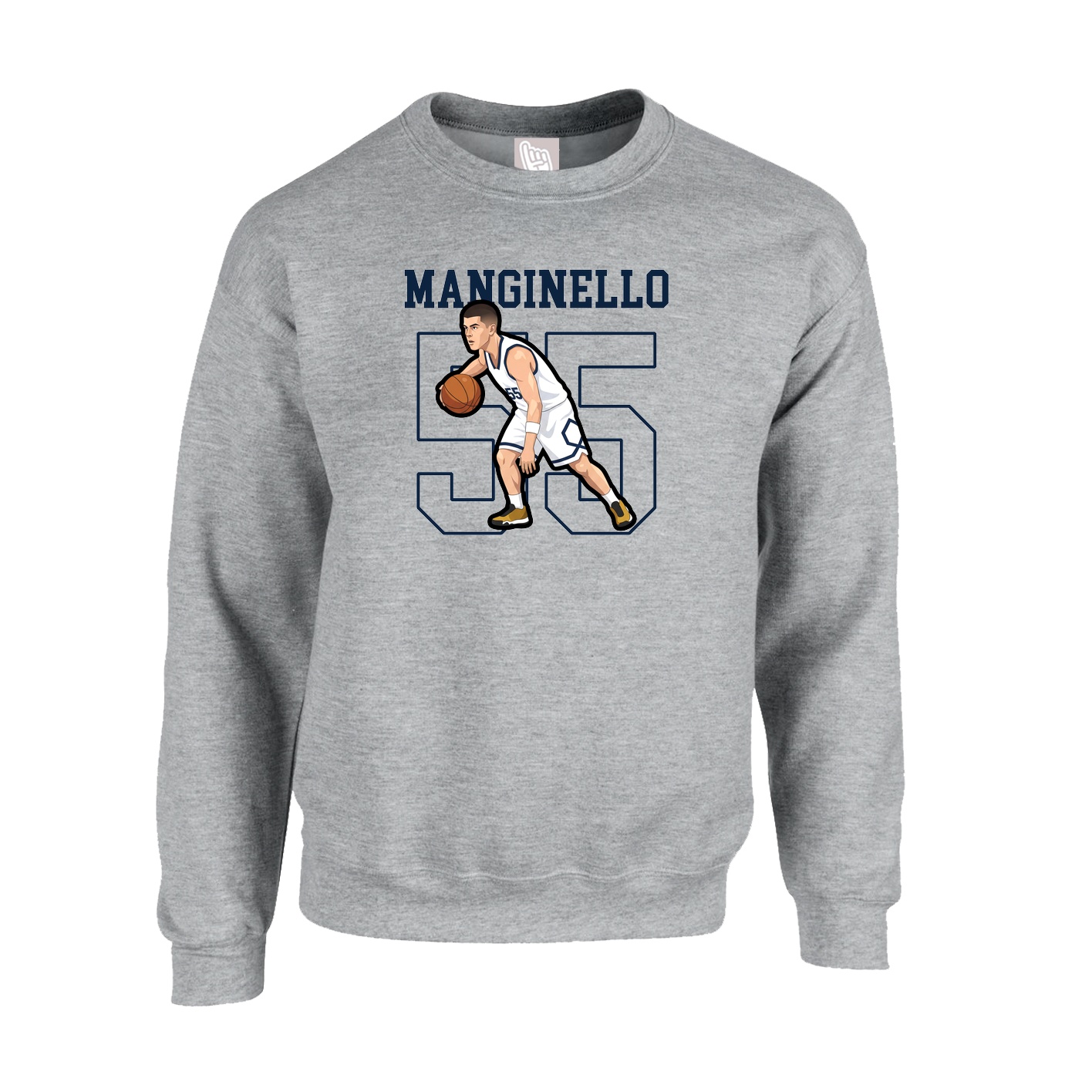 Fleece Crew — Shirsey in Grey