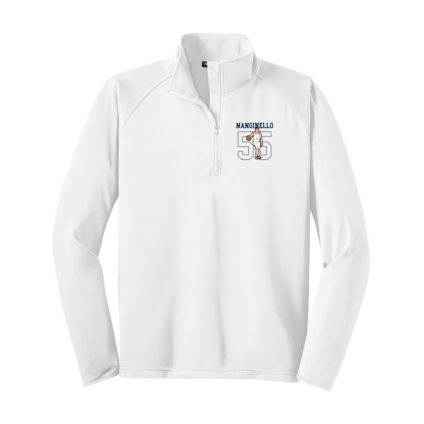 Q-Zip Pullover — Shirsey in White