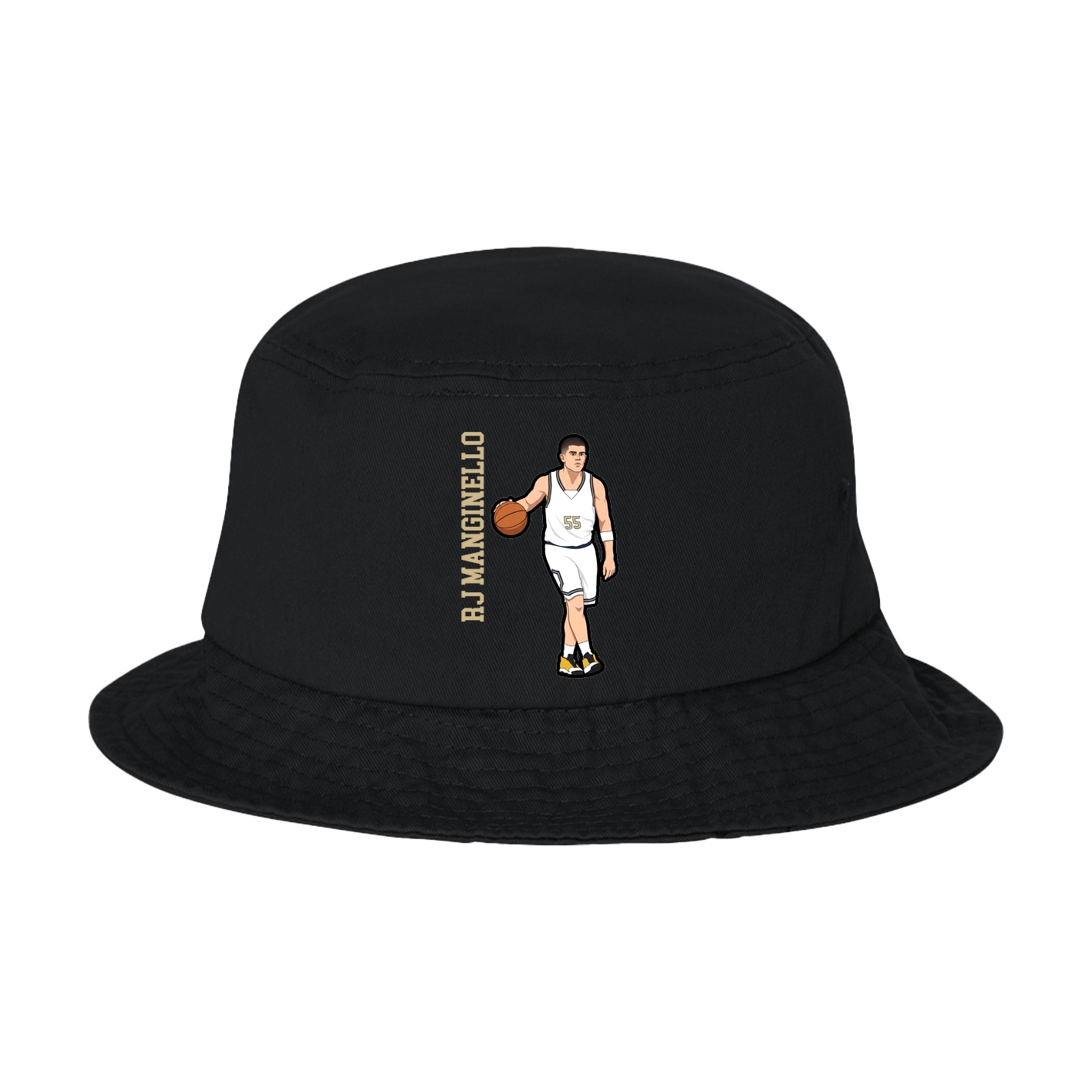 Bucket Cap — Name Vertical in Black