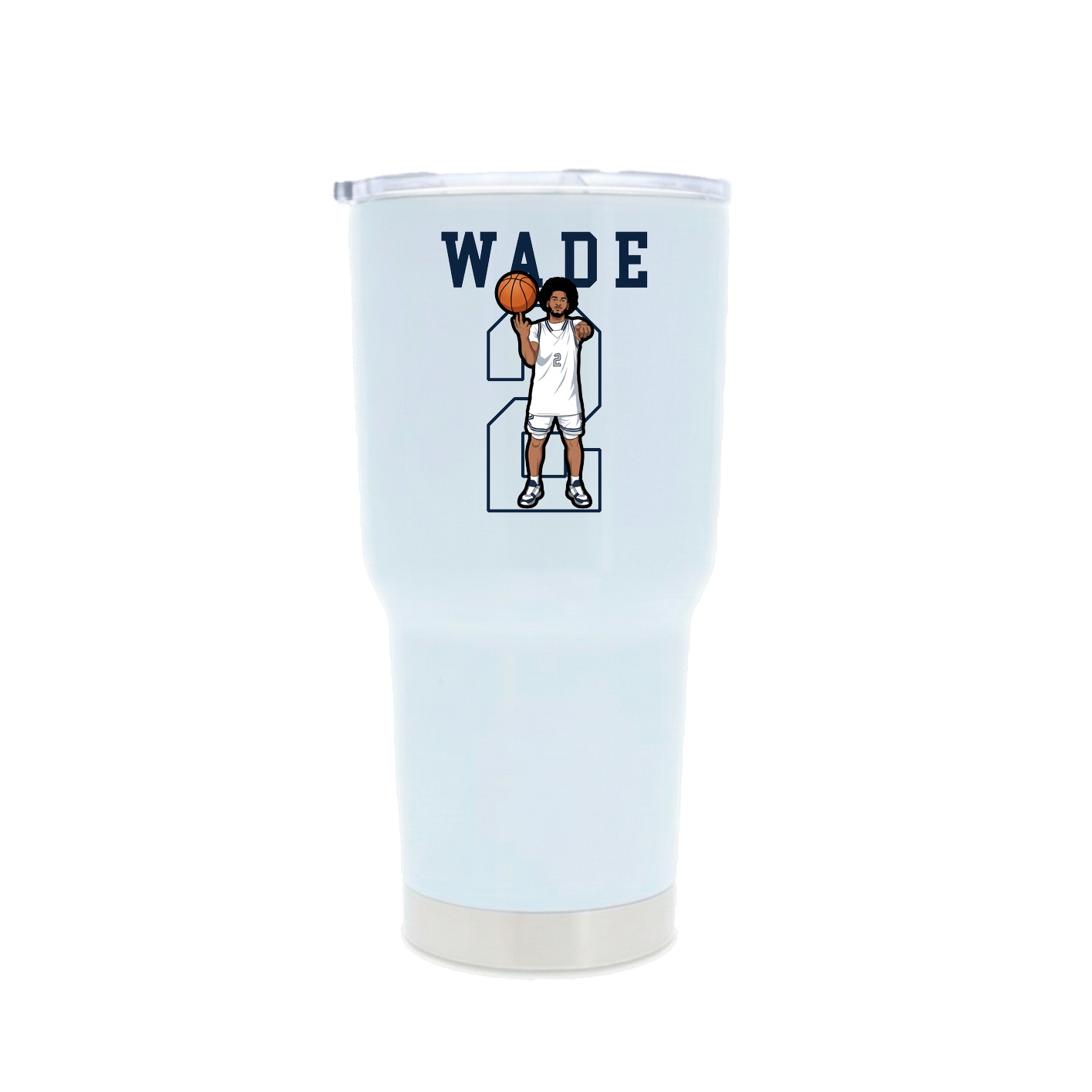 30oz Stainless Steel Tumbler — Shirsey in White