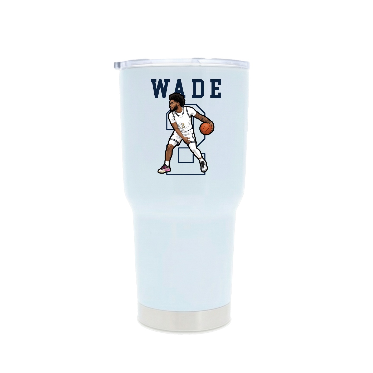 30oz Stainless Steel Tumbler — Shirsey in White