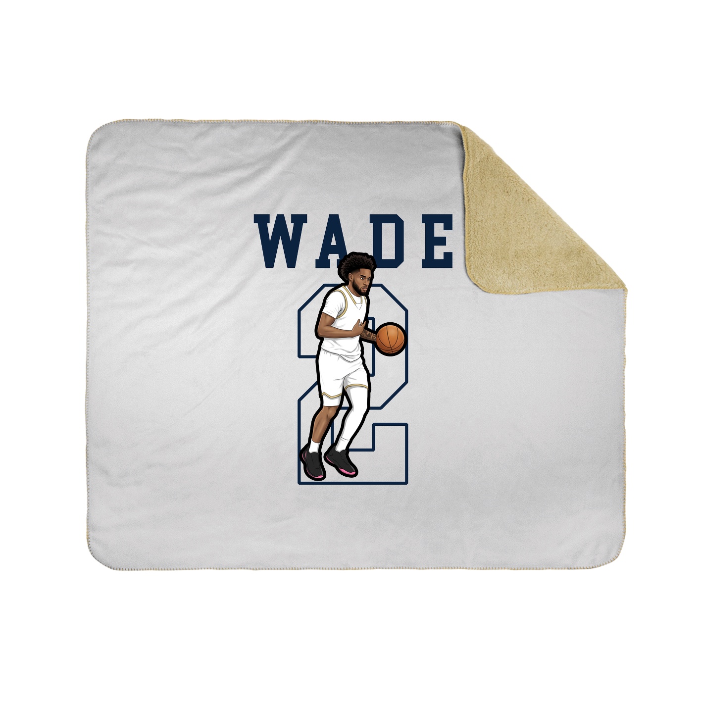 50x60 Sherpa Lined Throw Blanket