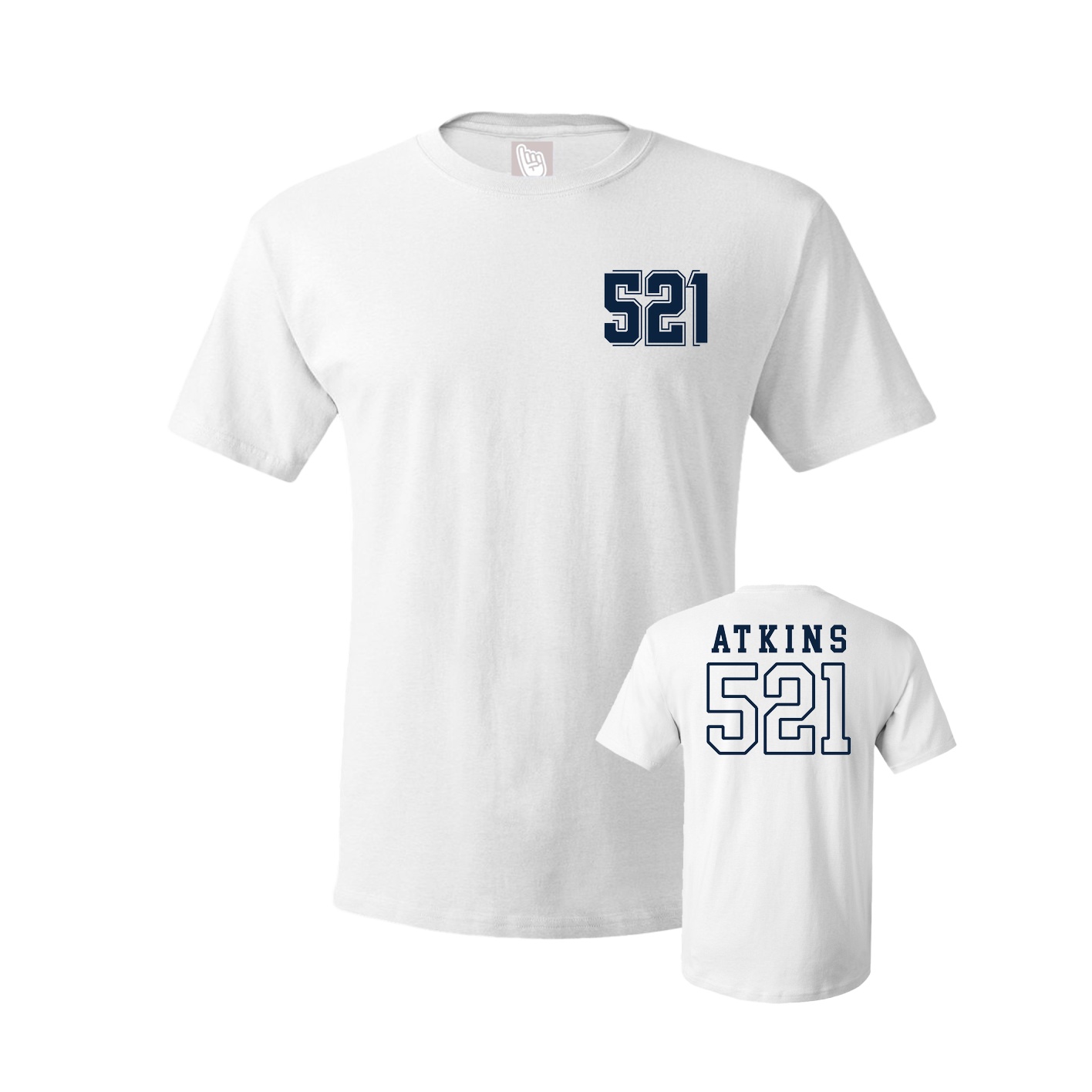 Youth Tee — Chest Back in White