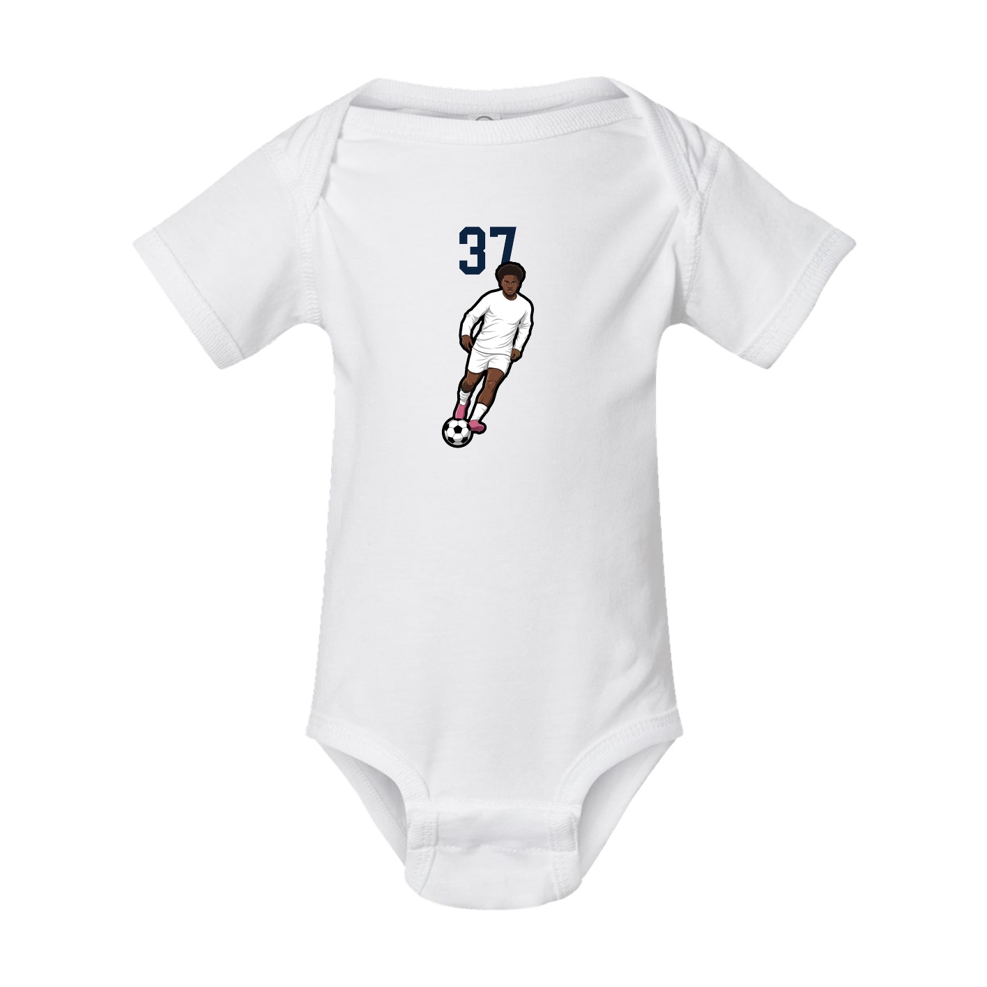 Baby Onesie — Number Top in White