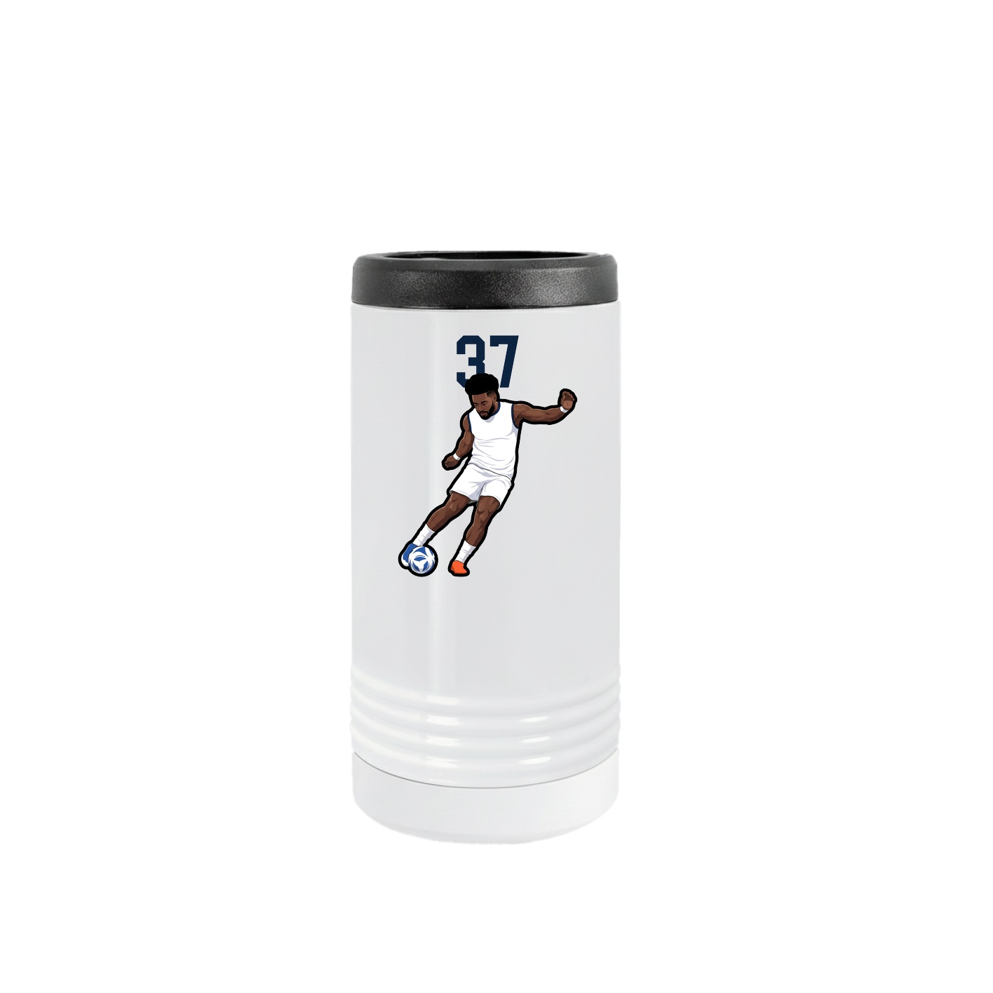 Slim Beverage Holder — Number Top in White