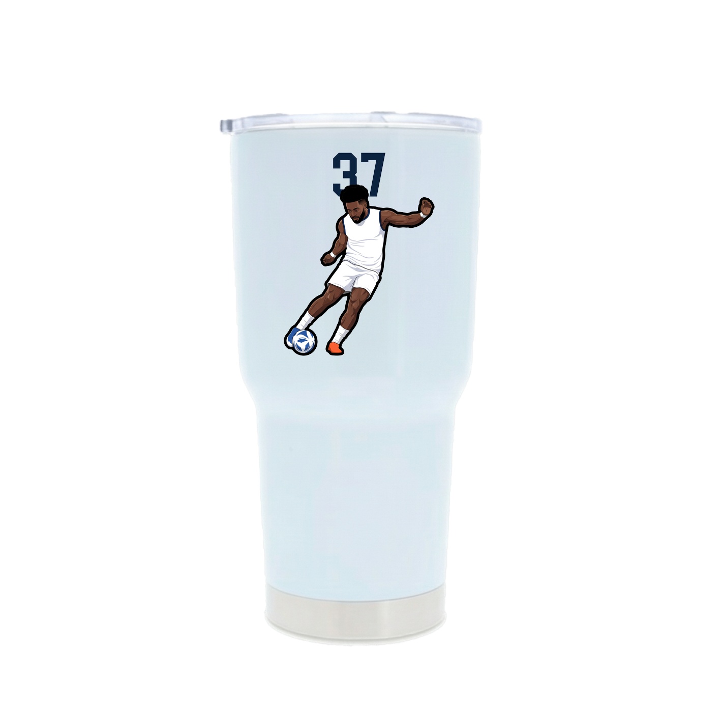 30oz Stainless Steel Tumbler — Classic in White