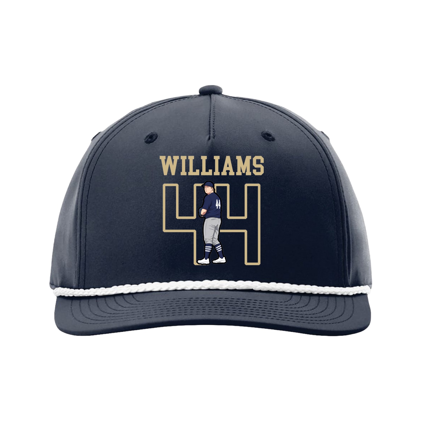 Five-Panel Classic Rope Cap — Shirsey in Navy