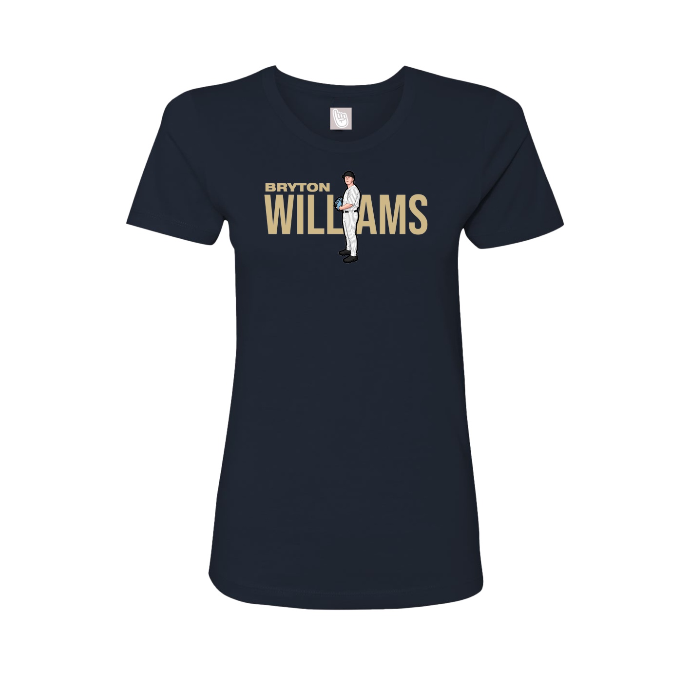 Womens Tee — Player Name in Navy