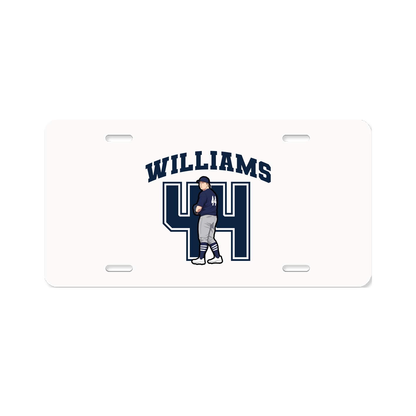 License Plate — Number in Classic