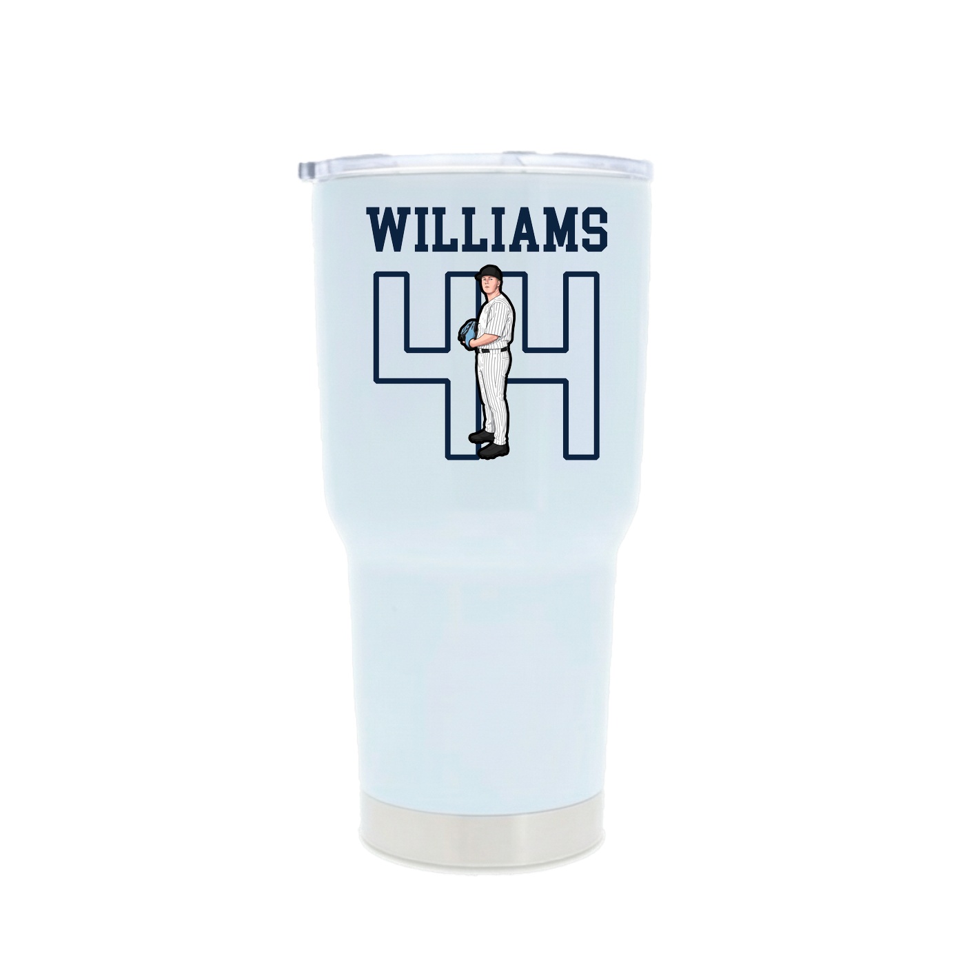 30oz Stainless Steel Tumbler — Shirsey in White