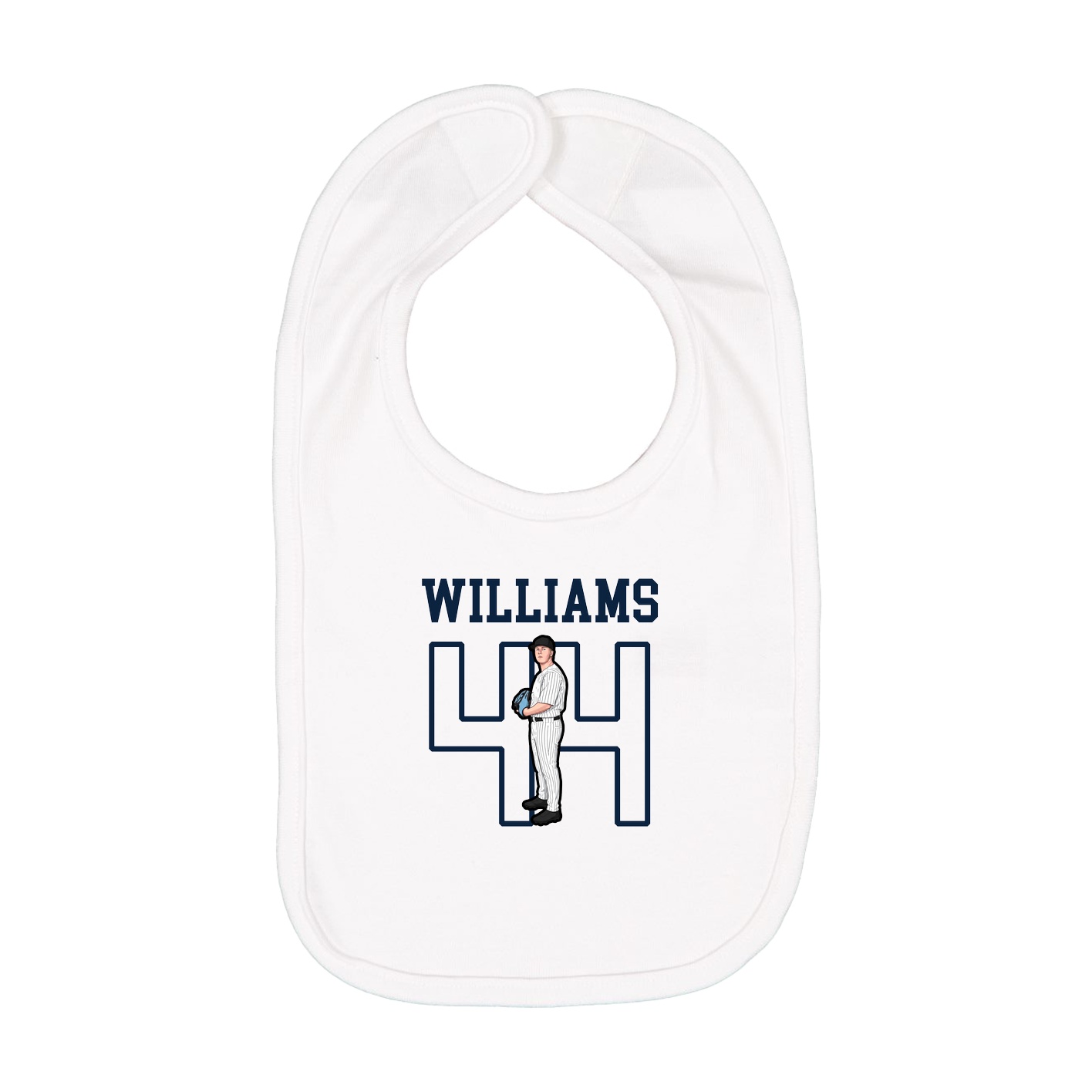 Infant Bib — Shirsey in White