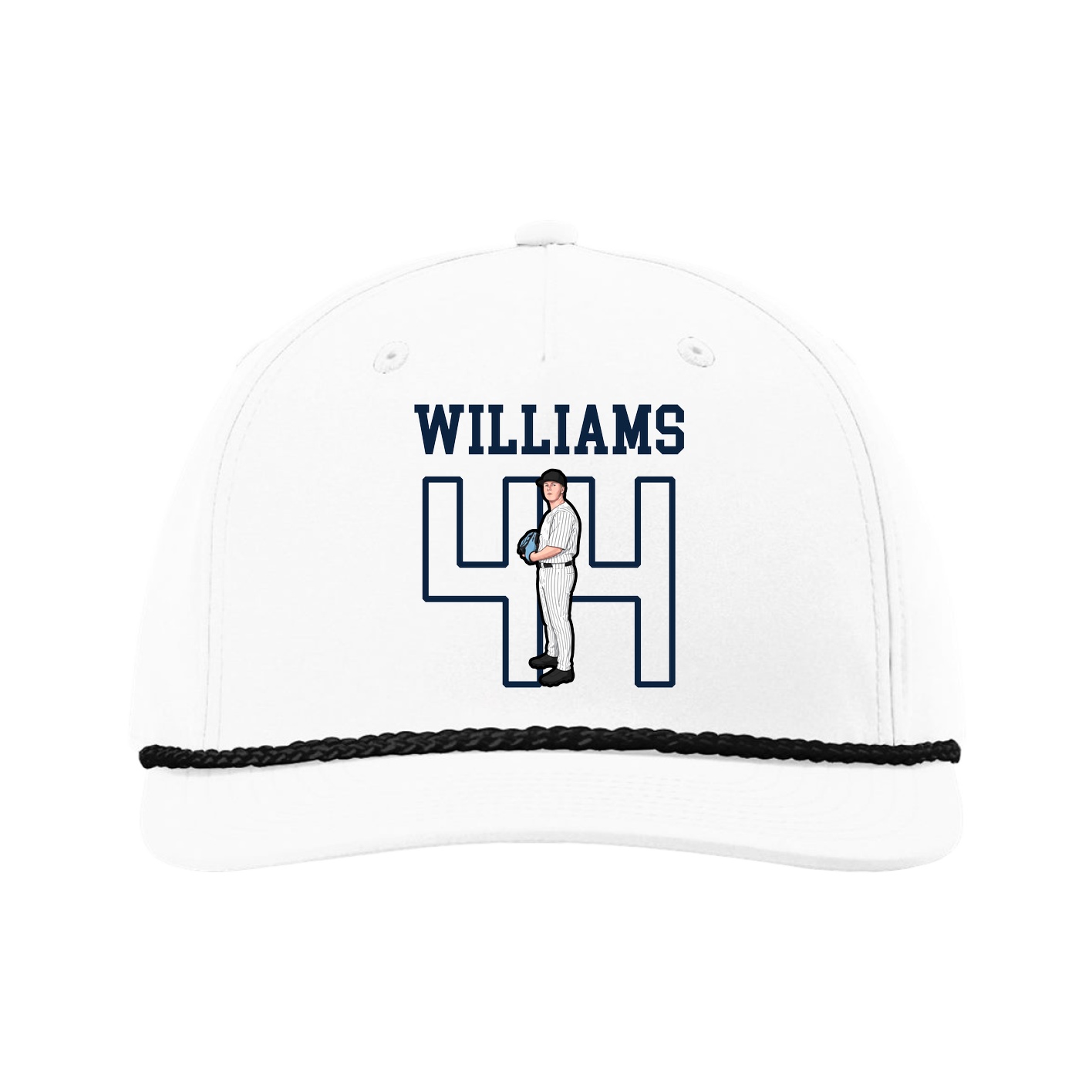 Five-Panel Classic Rope Cap — Shirsey in White