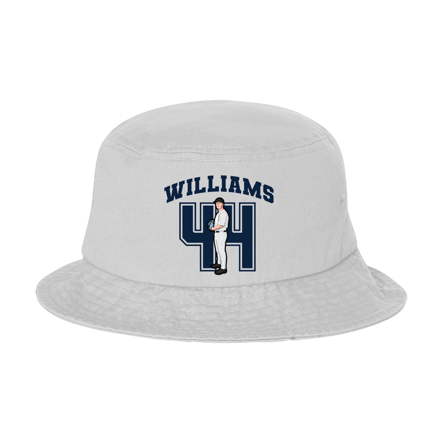Bucket Cap — Number in White