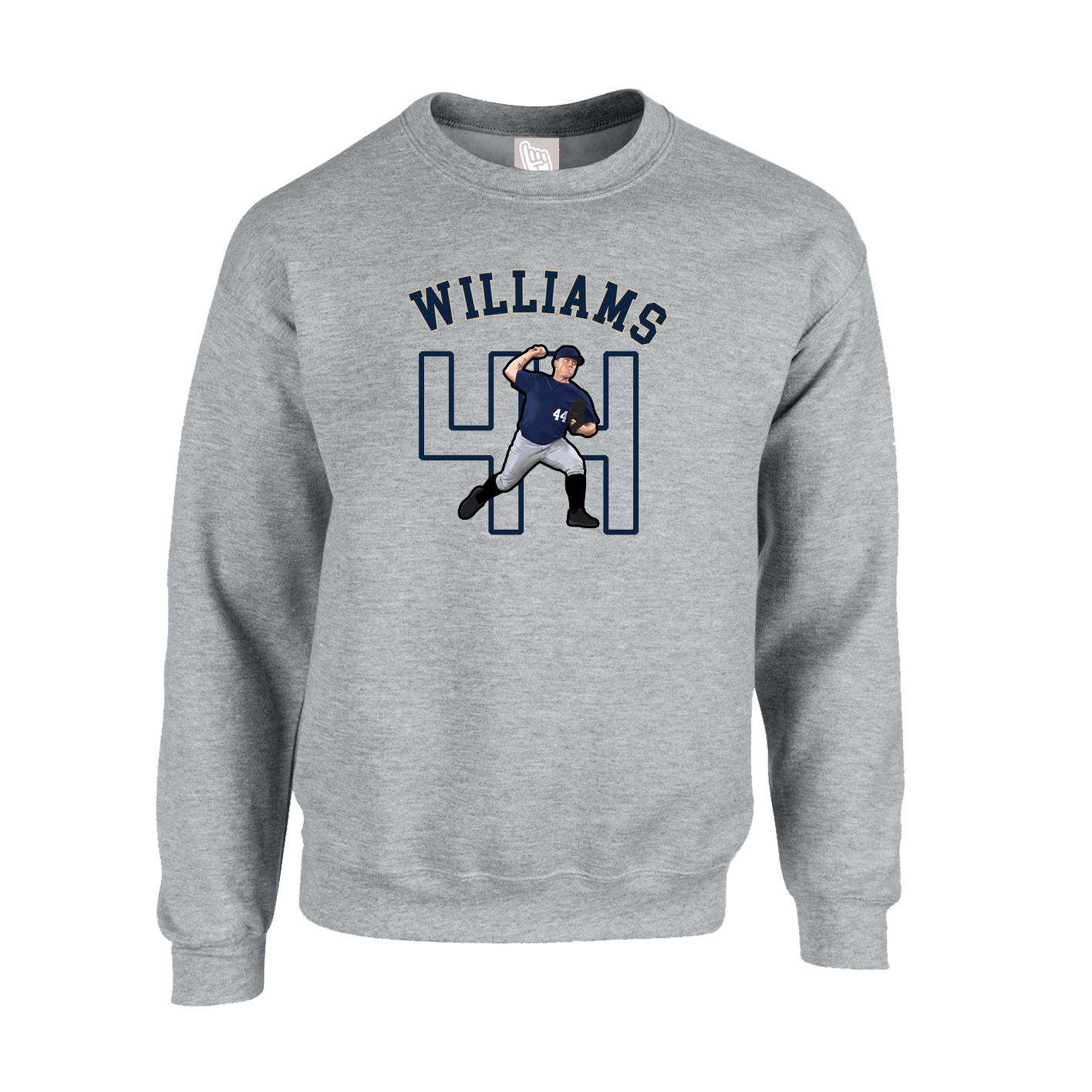 Fleece Crew — Shirsey Arch in Grey