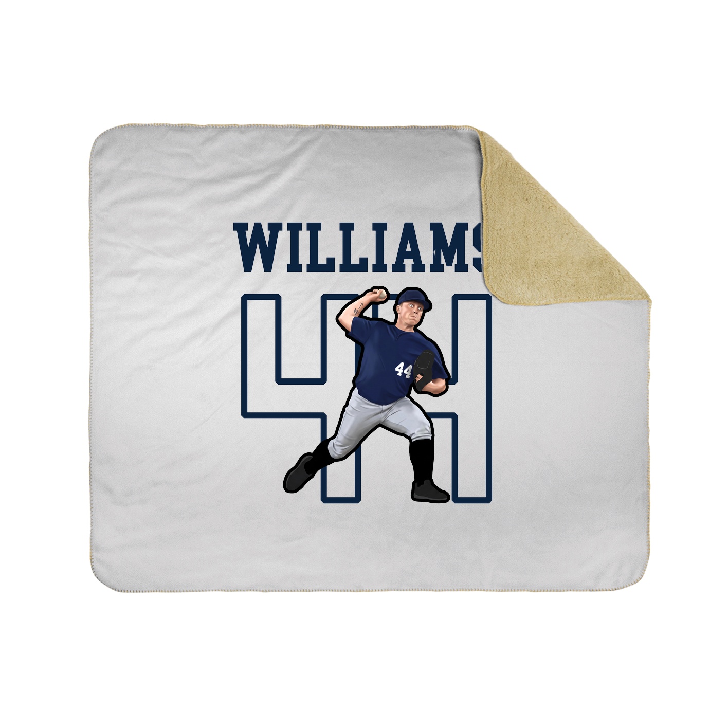 Throw Blanket — Shirsey in White