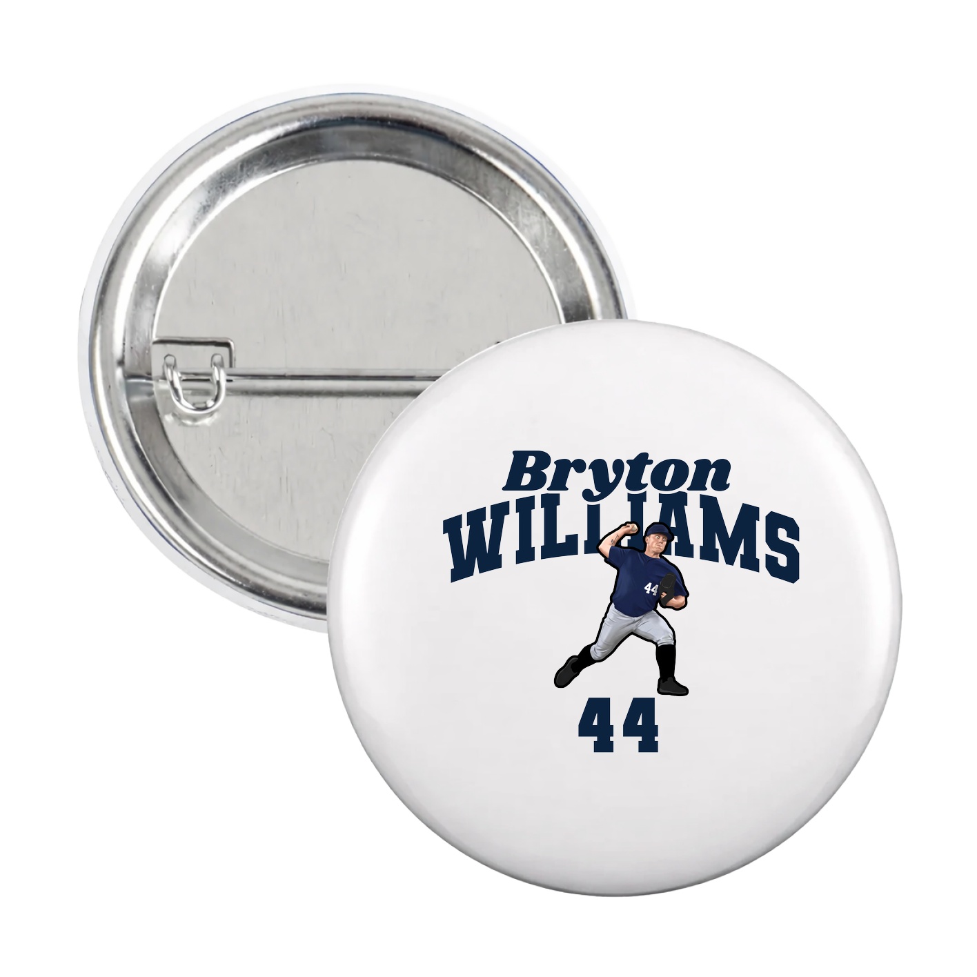 Game Day Button — Signature Arch in White