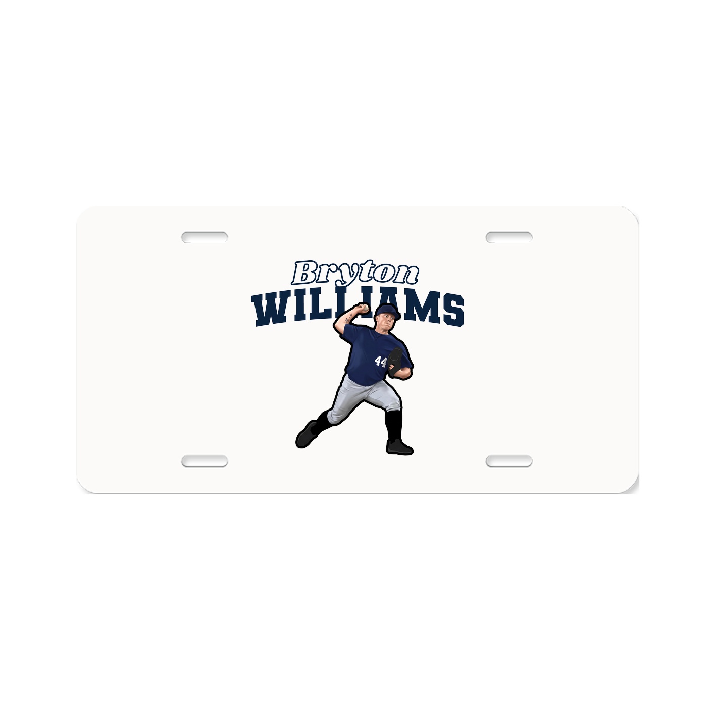 License Plate — Name Arch in Classic
