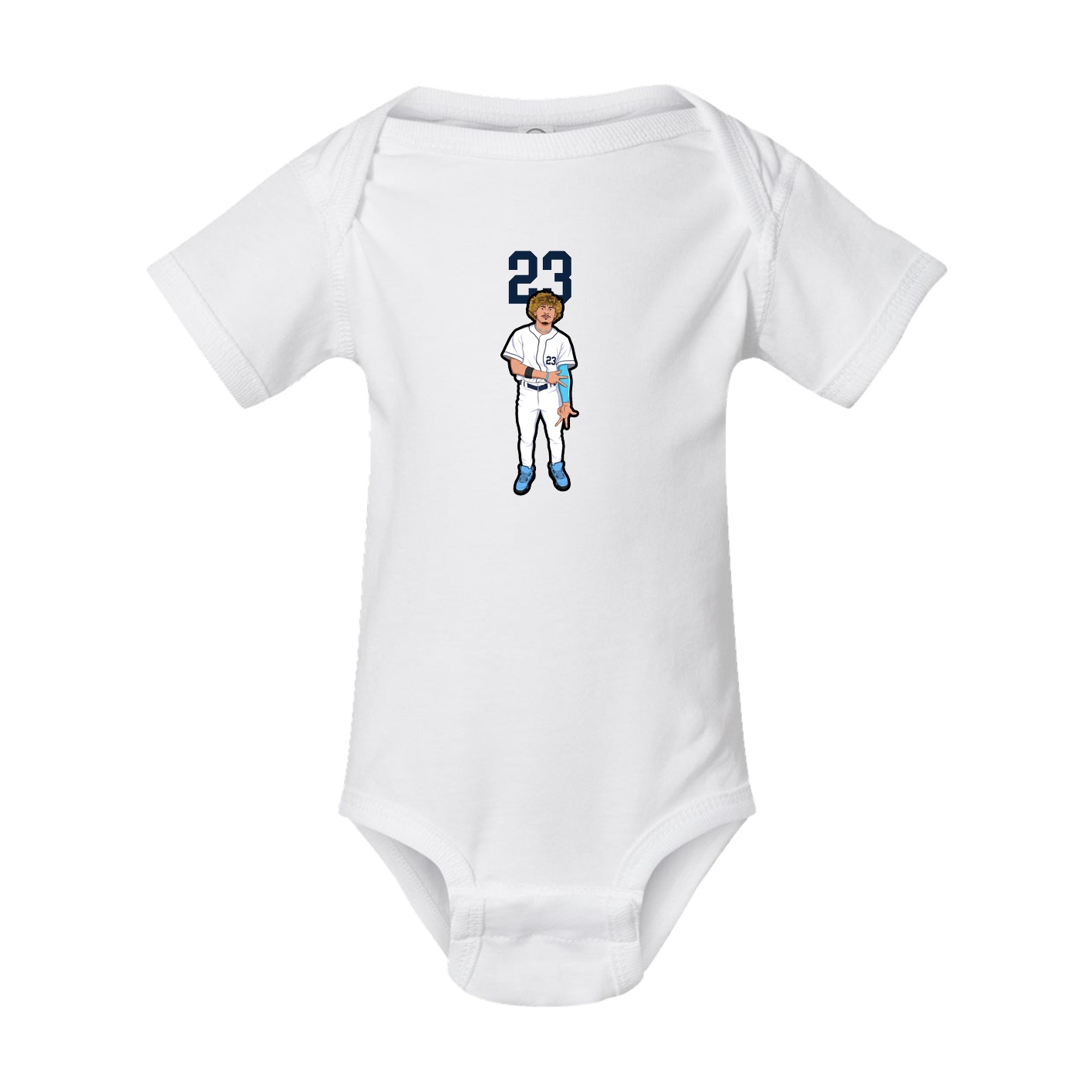 Baby Onesie — Number Top in White