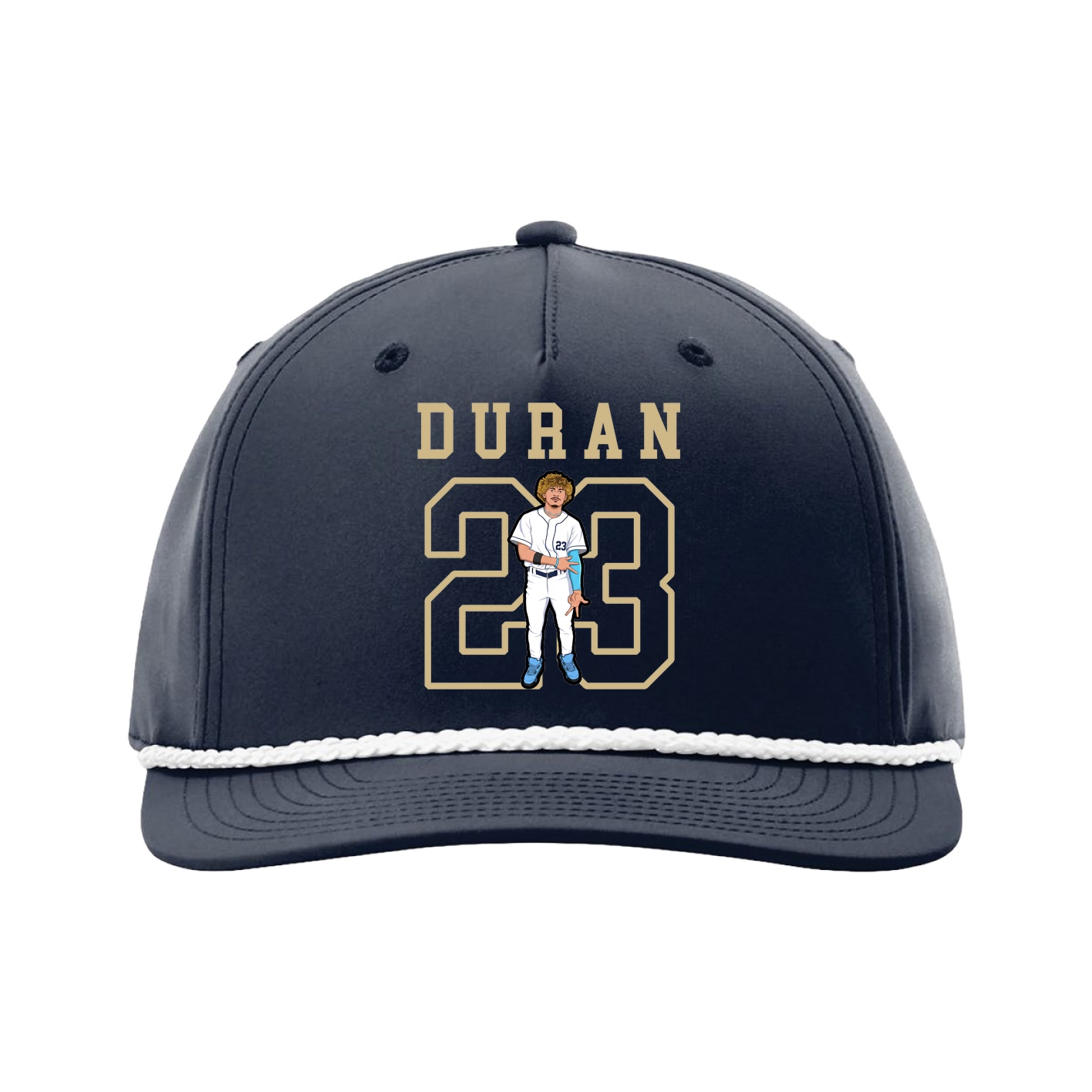 Five-Panel Classic Rope Cap — Shirsey in Navy