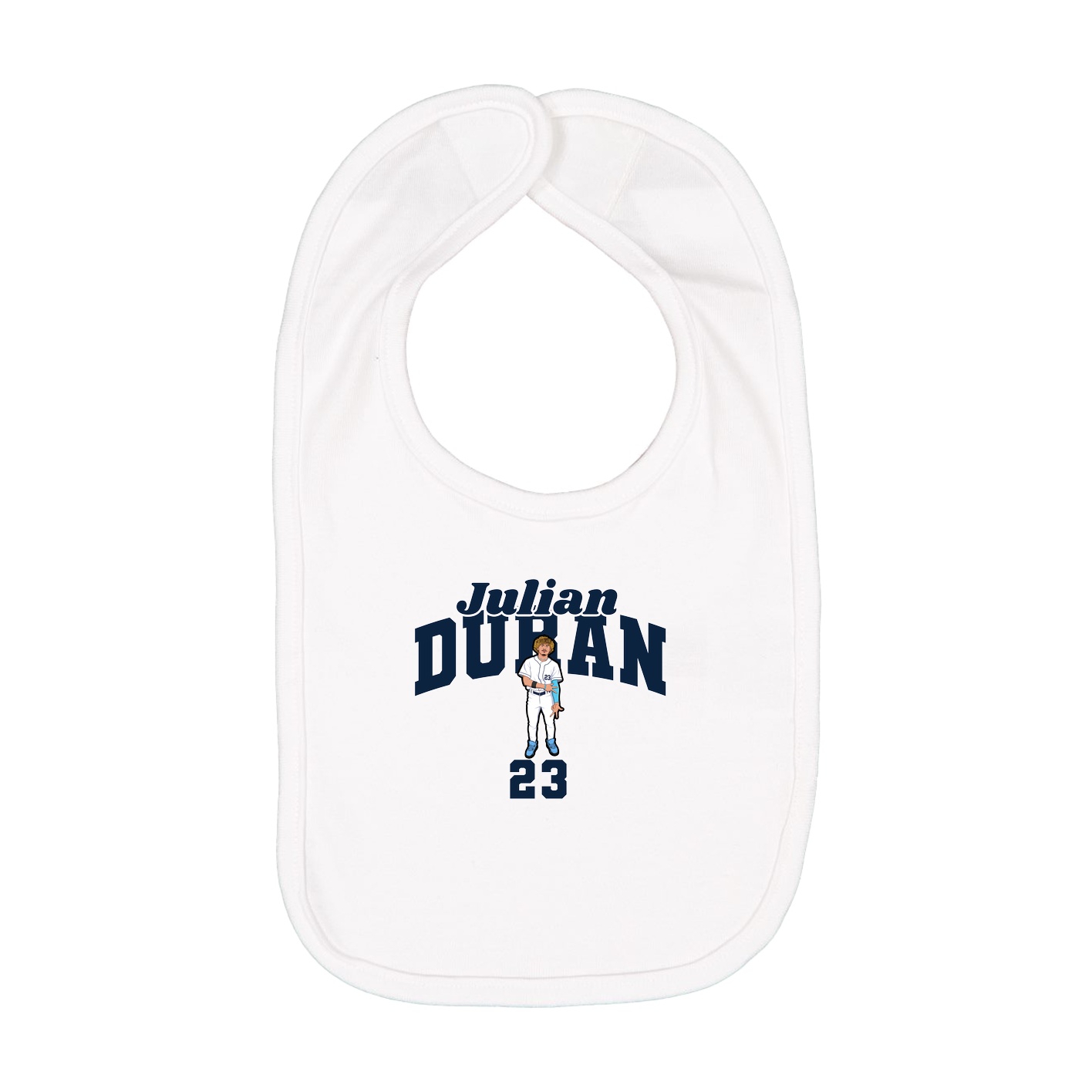 Infant Bib — Signature Arch in White