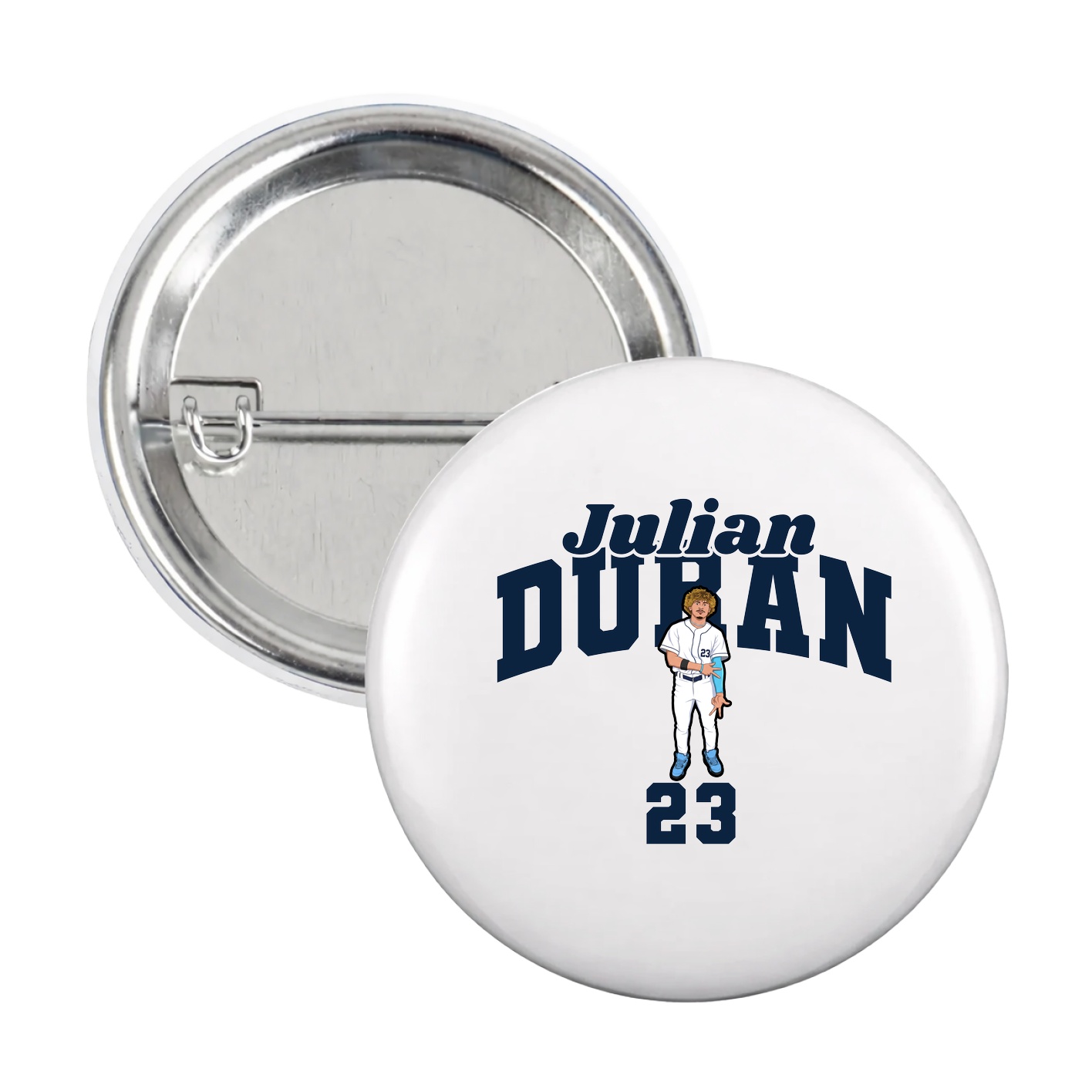 Game Day Button — Signature Arch in White
