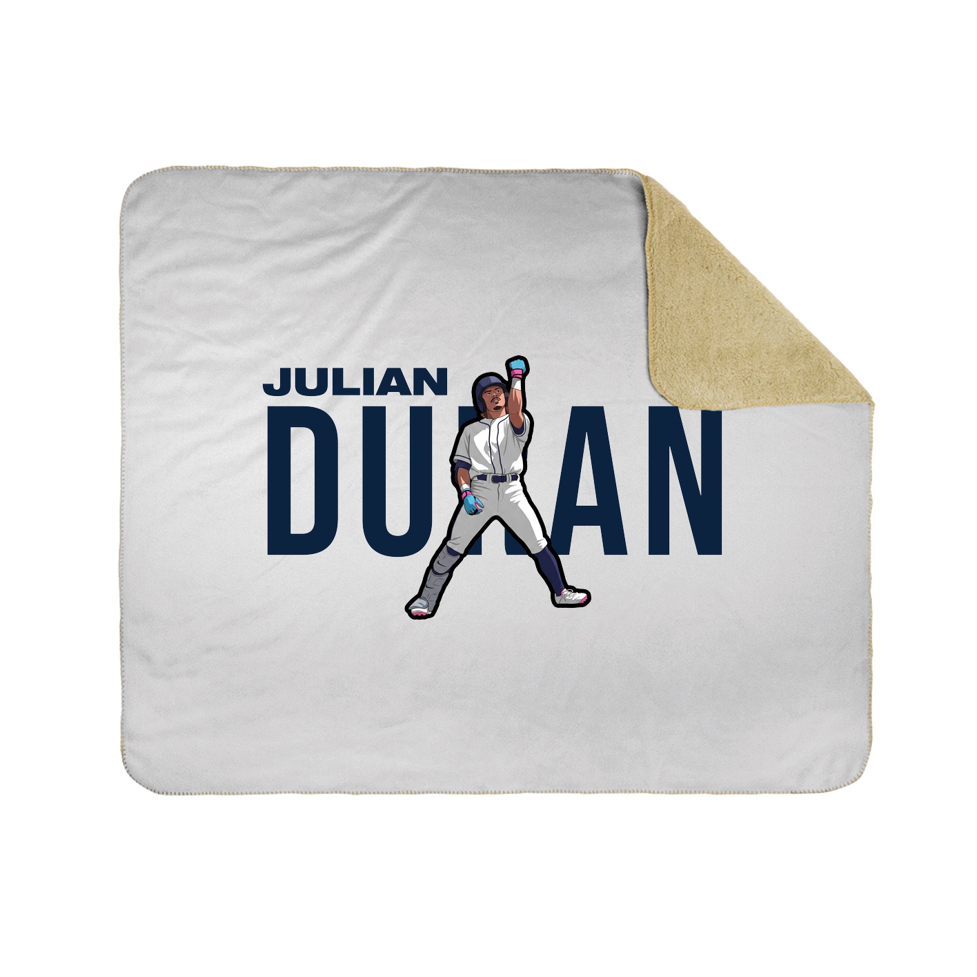 Throw Blanket — Player Name in White