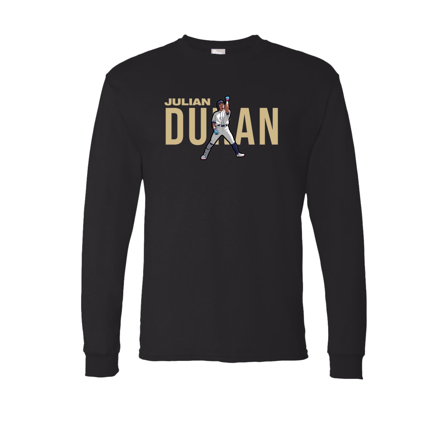 Long Sleeve Tee — Player Name in Black