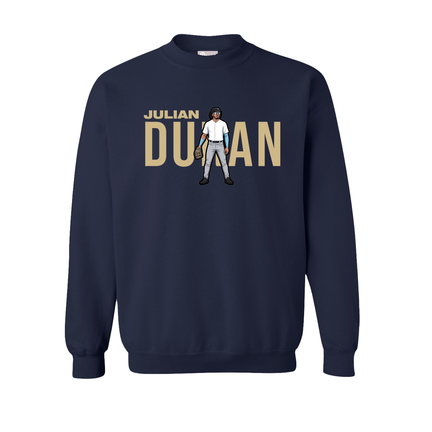 Fleece Crew — Player Name in Navy